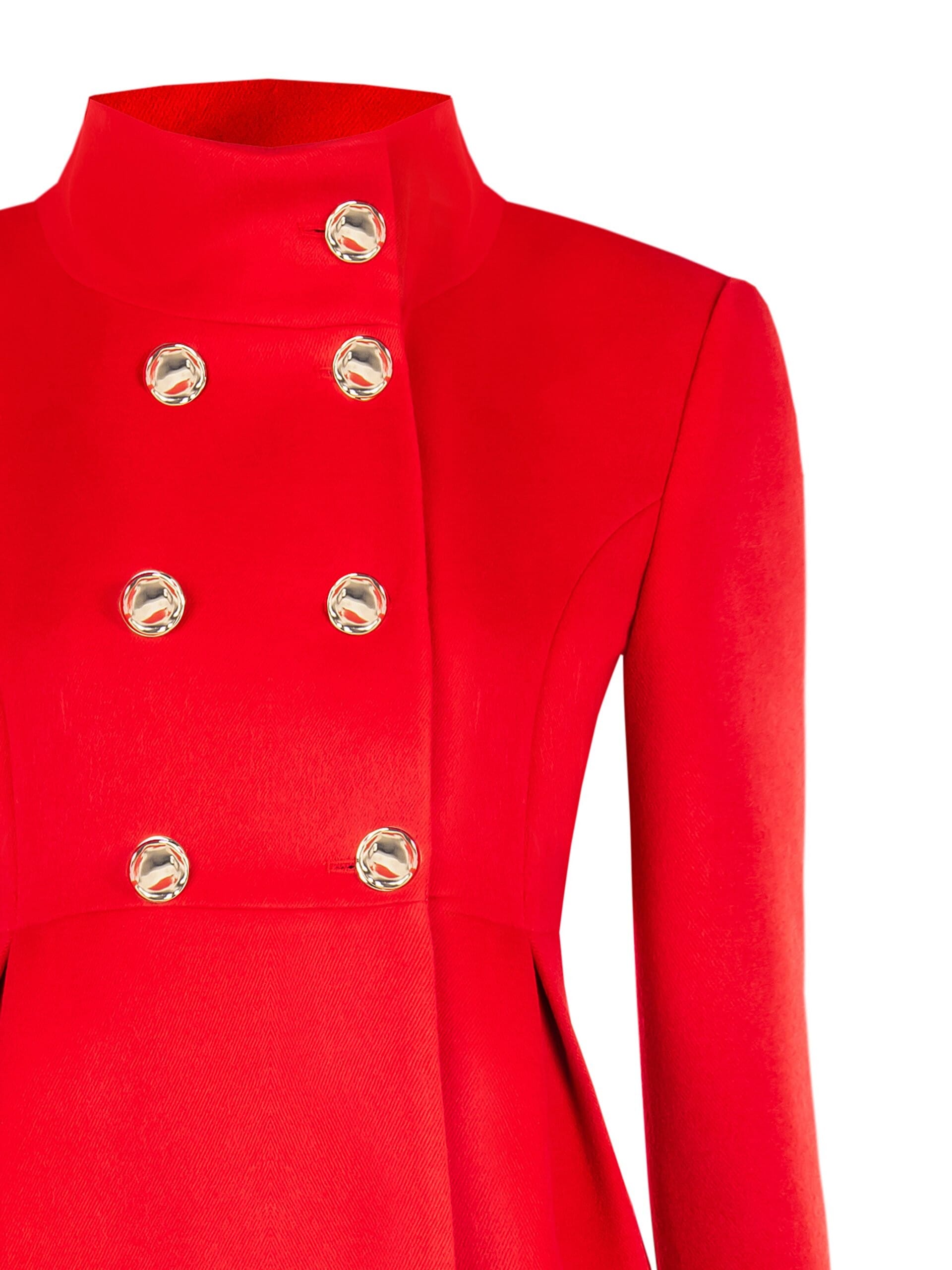 Manteau court structuré avec épaulettes et poches latérales Rinascimento