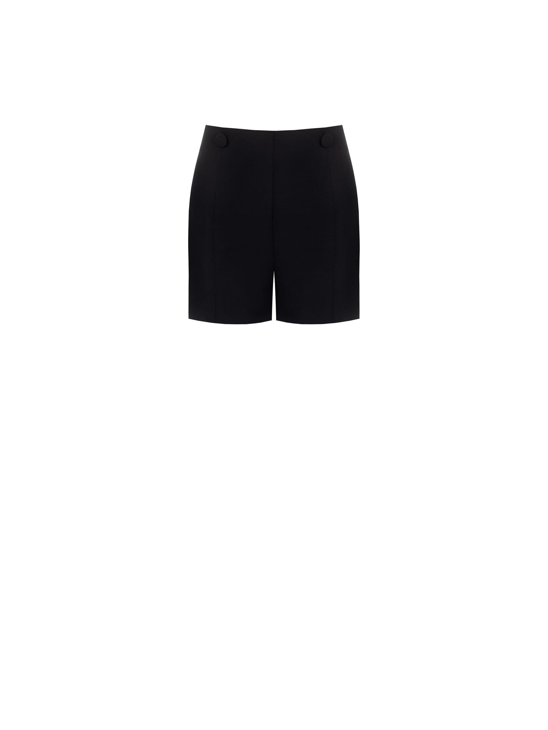 Pantalon court droit en tissu technique avec fermeture éclair latérale Rinascimento