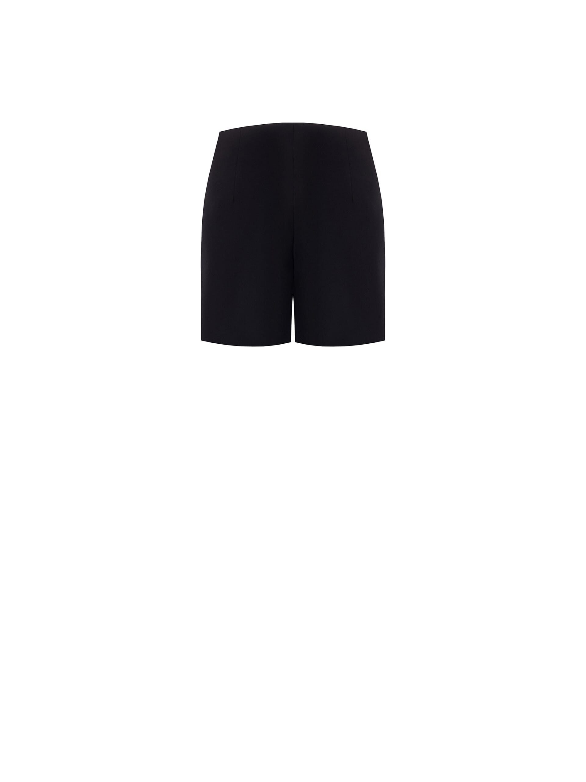 Pantalon court droit en tissu technique avec fermeture éclair latérale Rinascimento