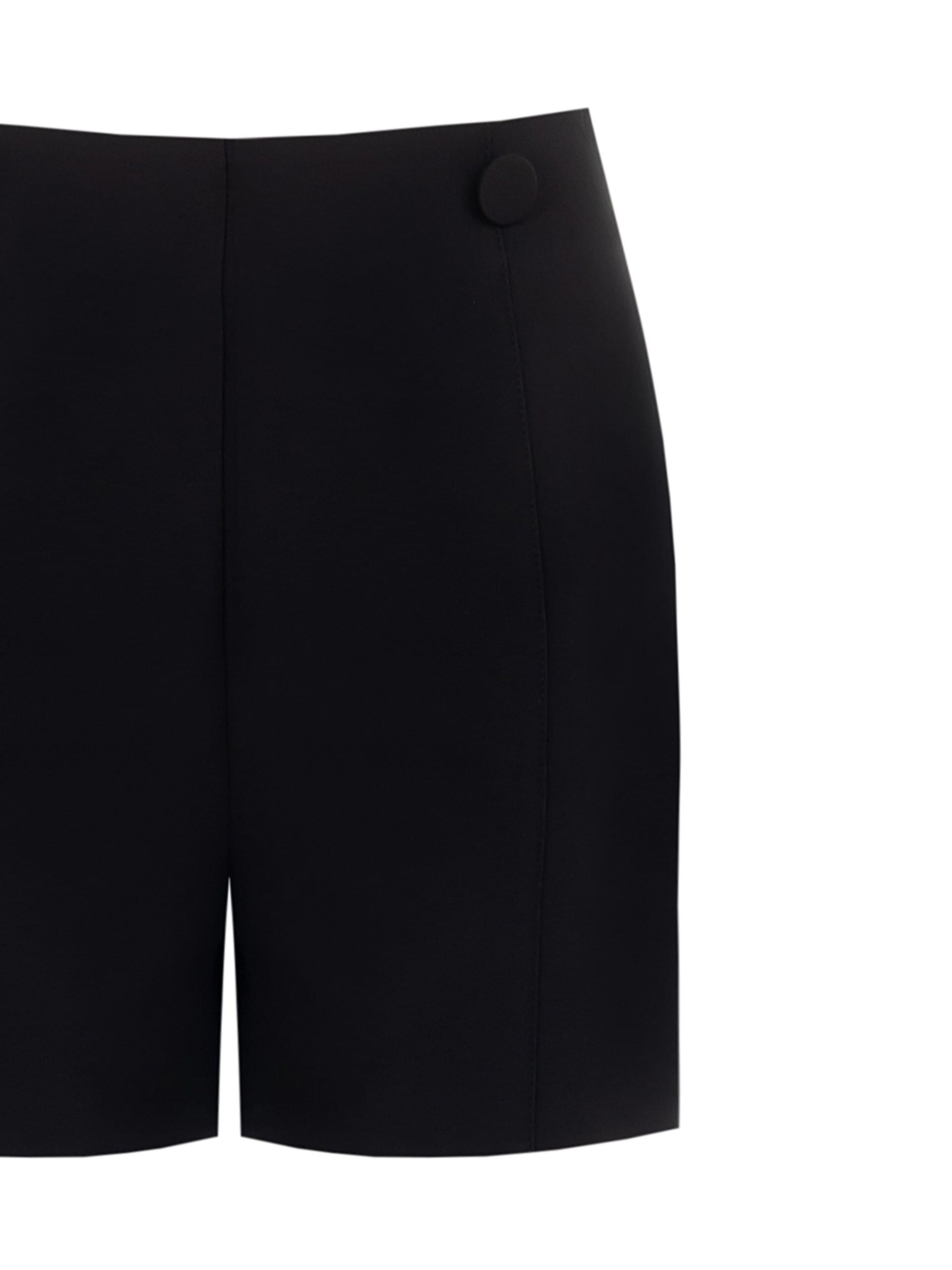 Pantalon court droit en tissu technique avec fermeture éclair latérale Rinascimento