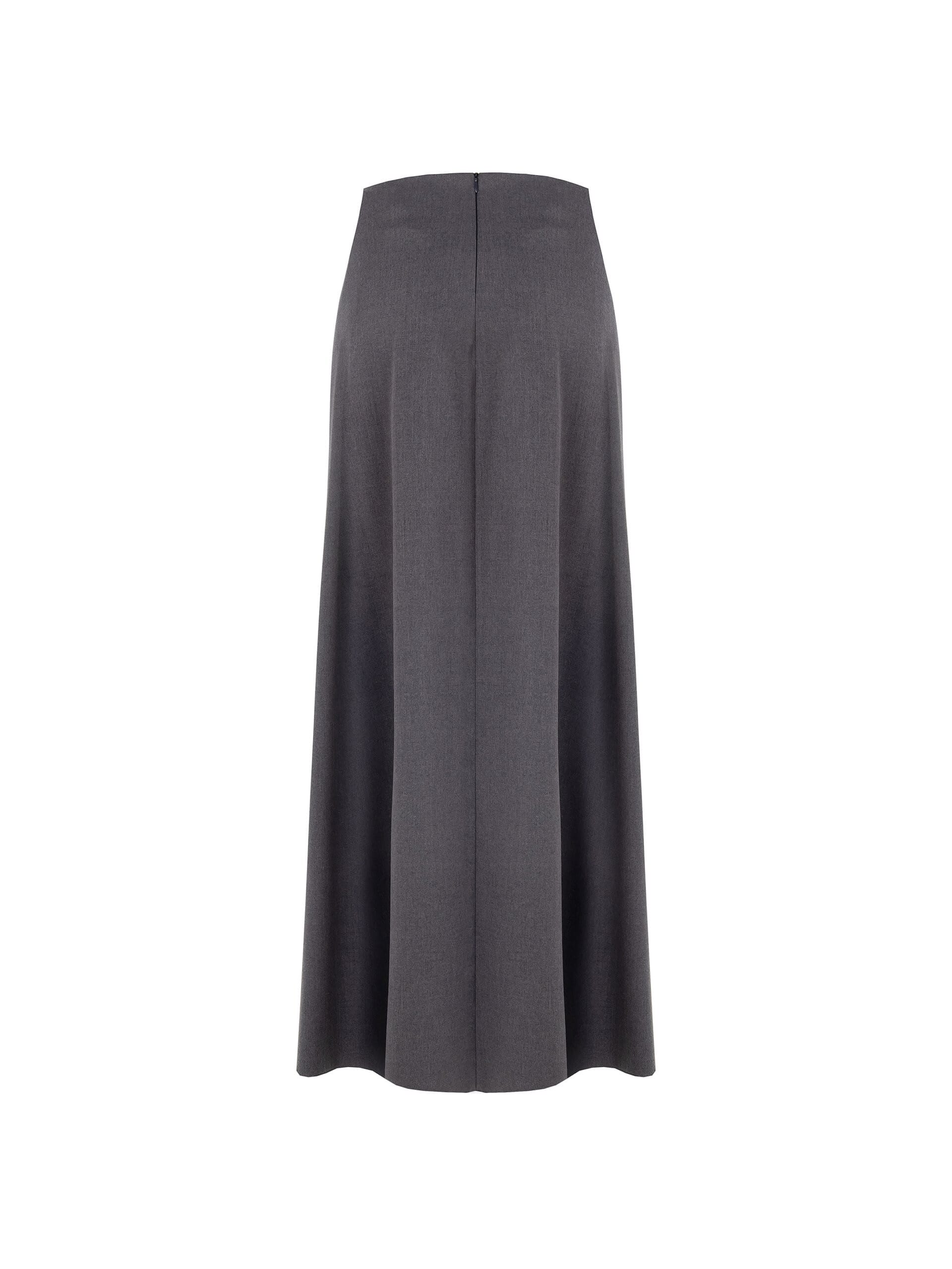 Gonna Lunga In Poliviscosa Con Cintura Rigida Integrata Rinascimento