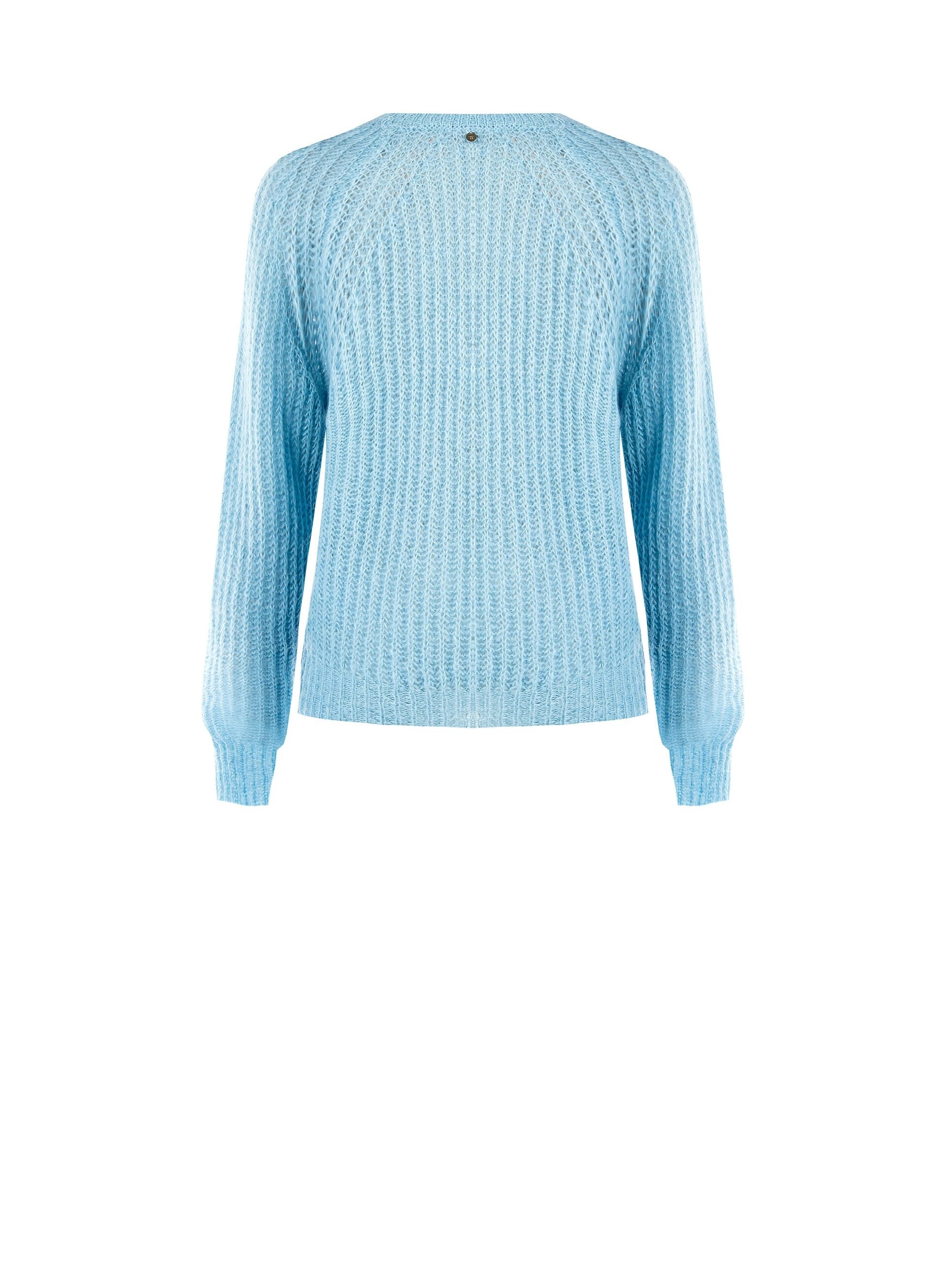 Maglione Peloso A Taglio Lungo E Maglia Intrecciata Rinascimento