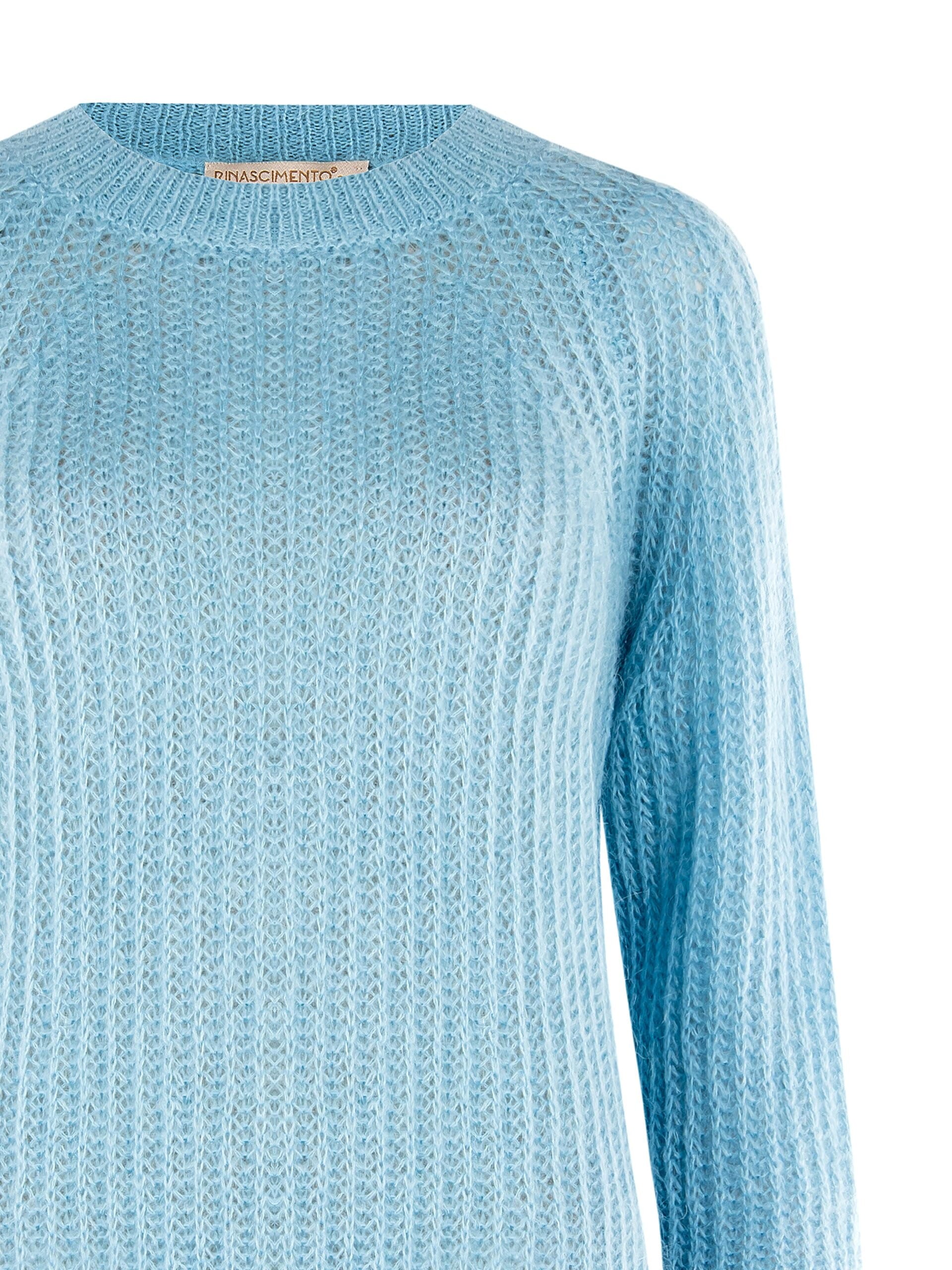 Maglione Peloso A Taglio Lungo E Maglia Intrecciata Rinascimento