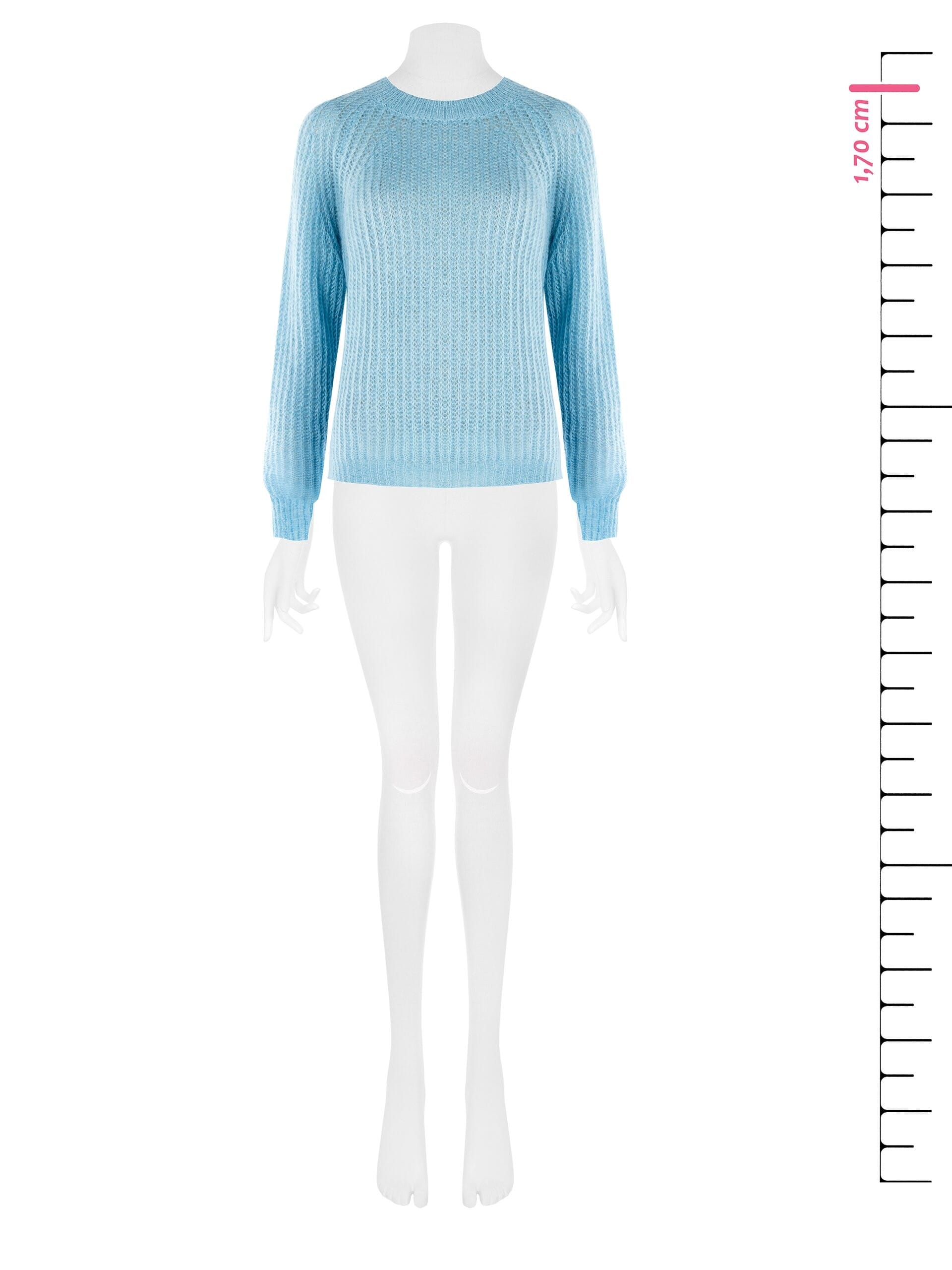 Maglione Peloso A Taglio Lungo E Maglia Intrecciata Rinascimento