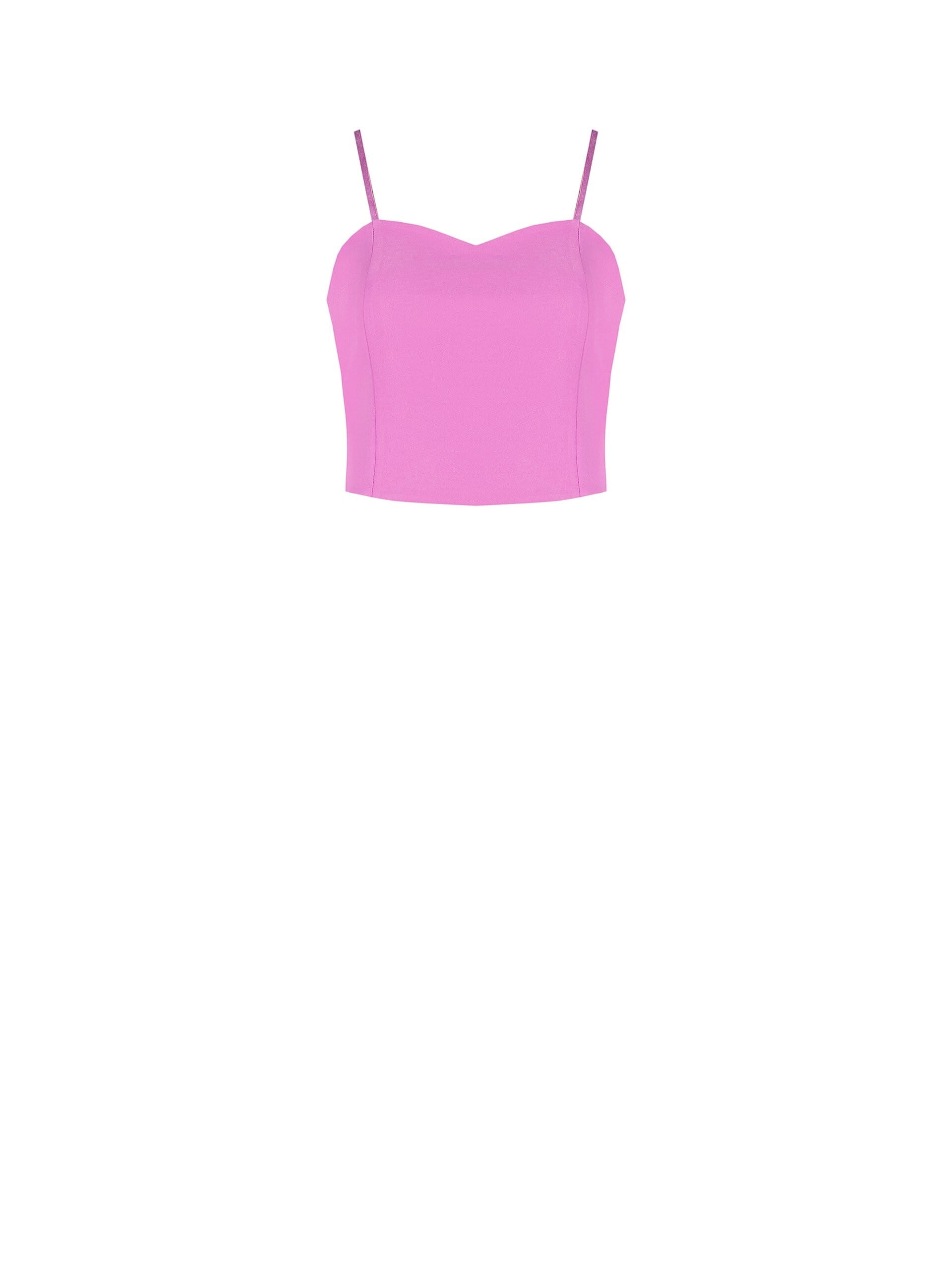 Crop Top Bustier In Tessuto Tecnico Rinascimento