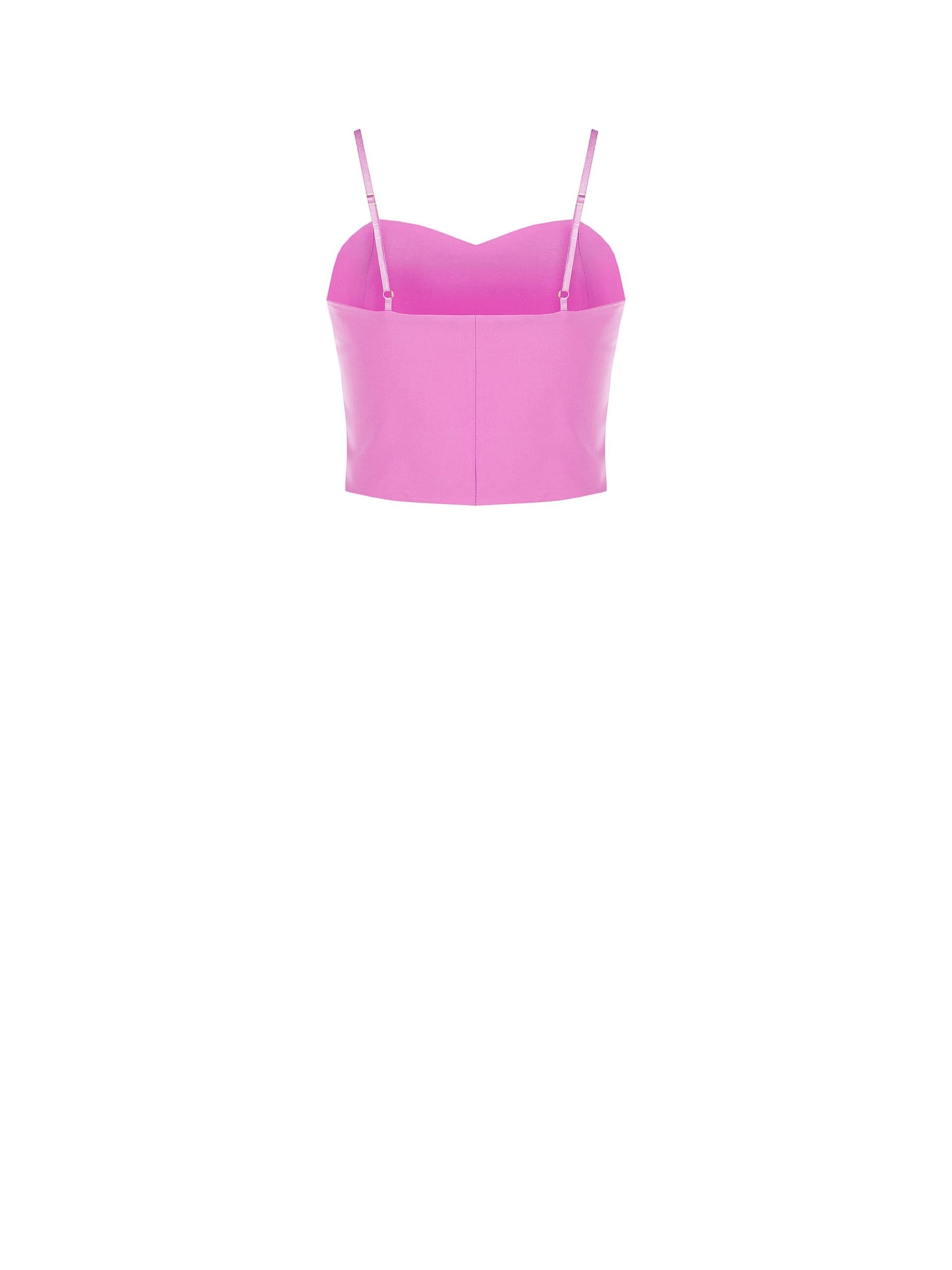 Crop Top Bustier In Tessuto Tecnico Rinascimento