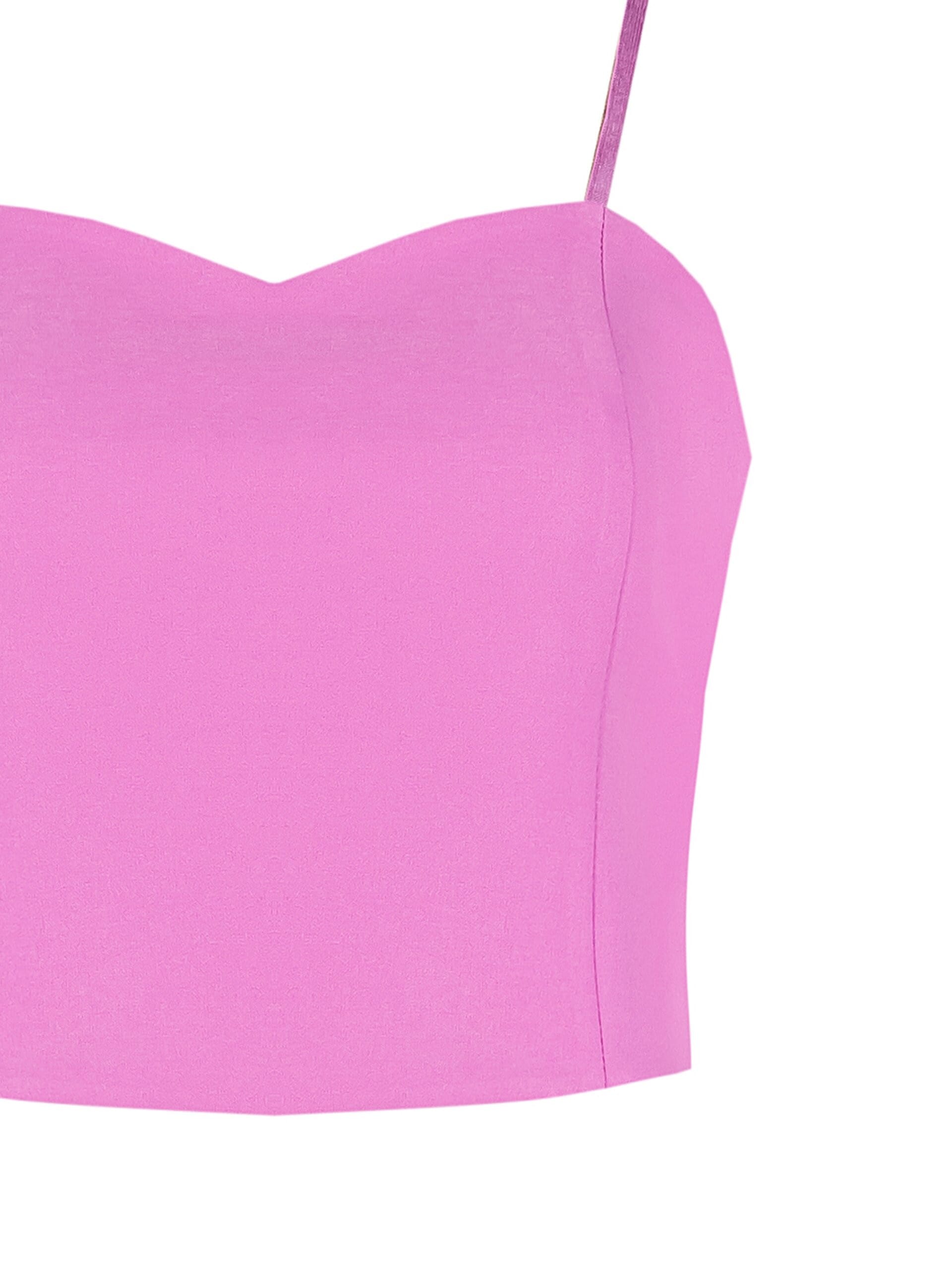 Crop Top Bustier In Tessuto Tecnico Rinascimento