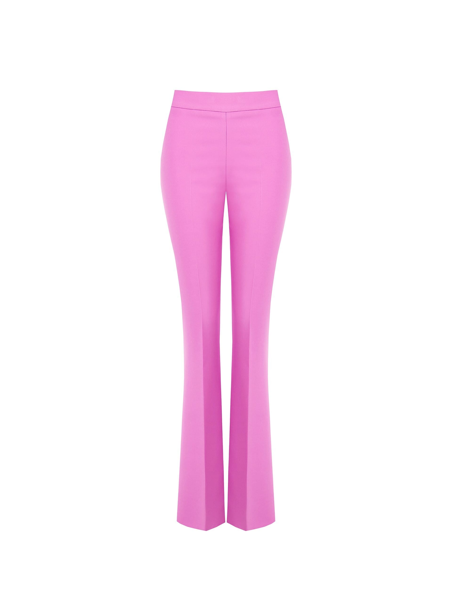 Pantaloni A Zampa In Tessuto Tecnico Con Zip Laterale Rinascimento