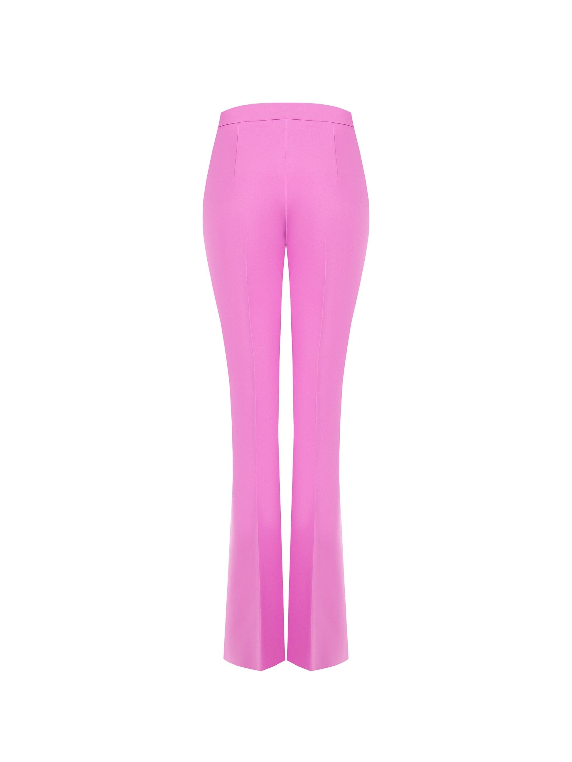 Pantaloni A Zampa In Tessuto Tecnico Con Zip Laterale Rinascimento