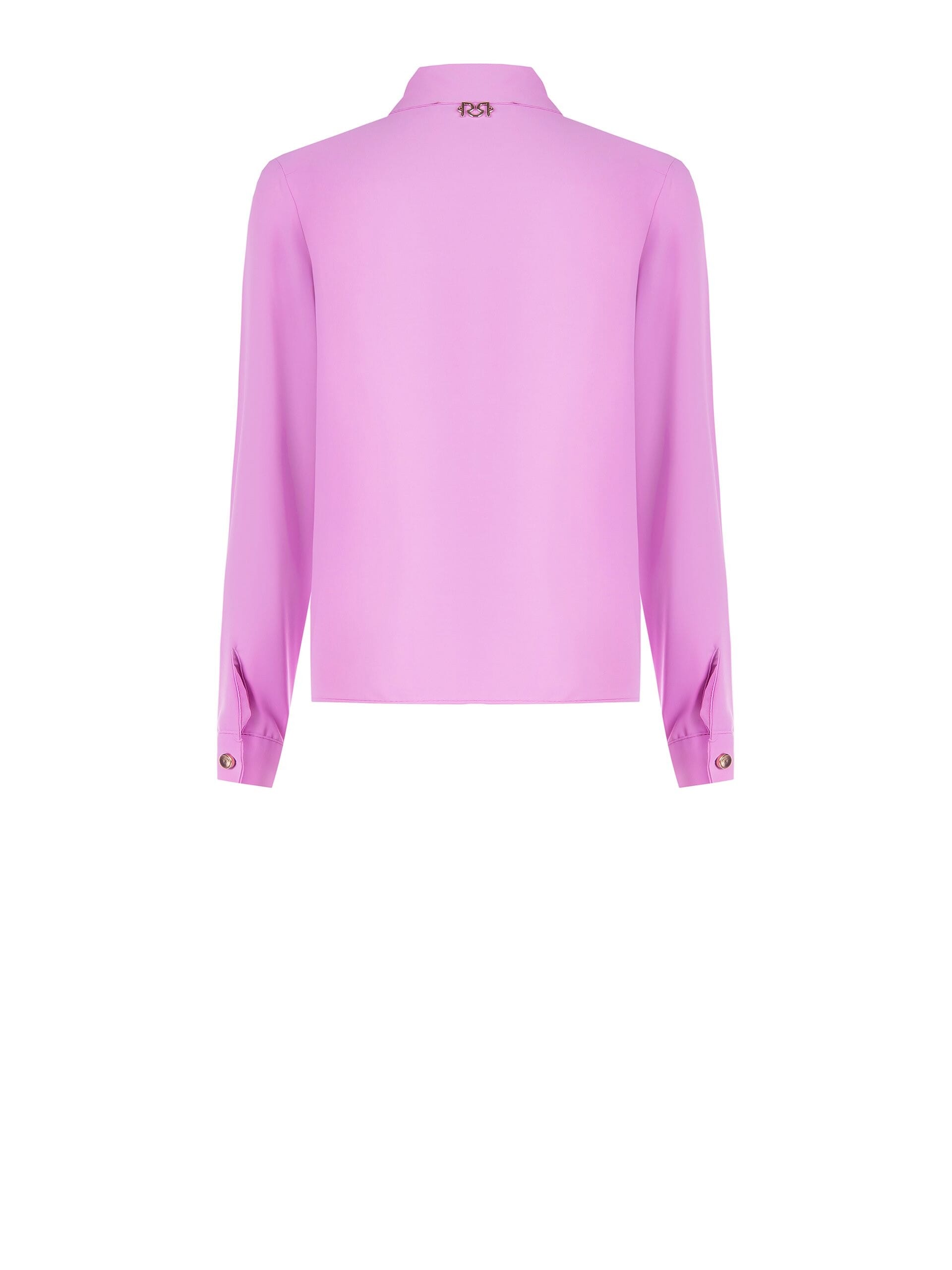 Camicia Fluida In Raso Con Fiocco Rinascimento