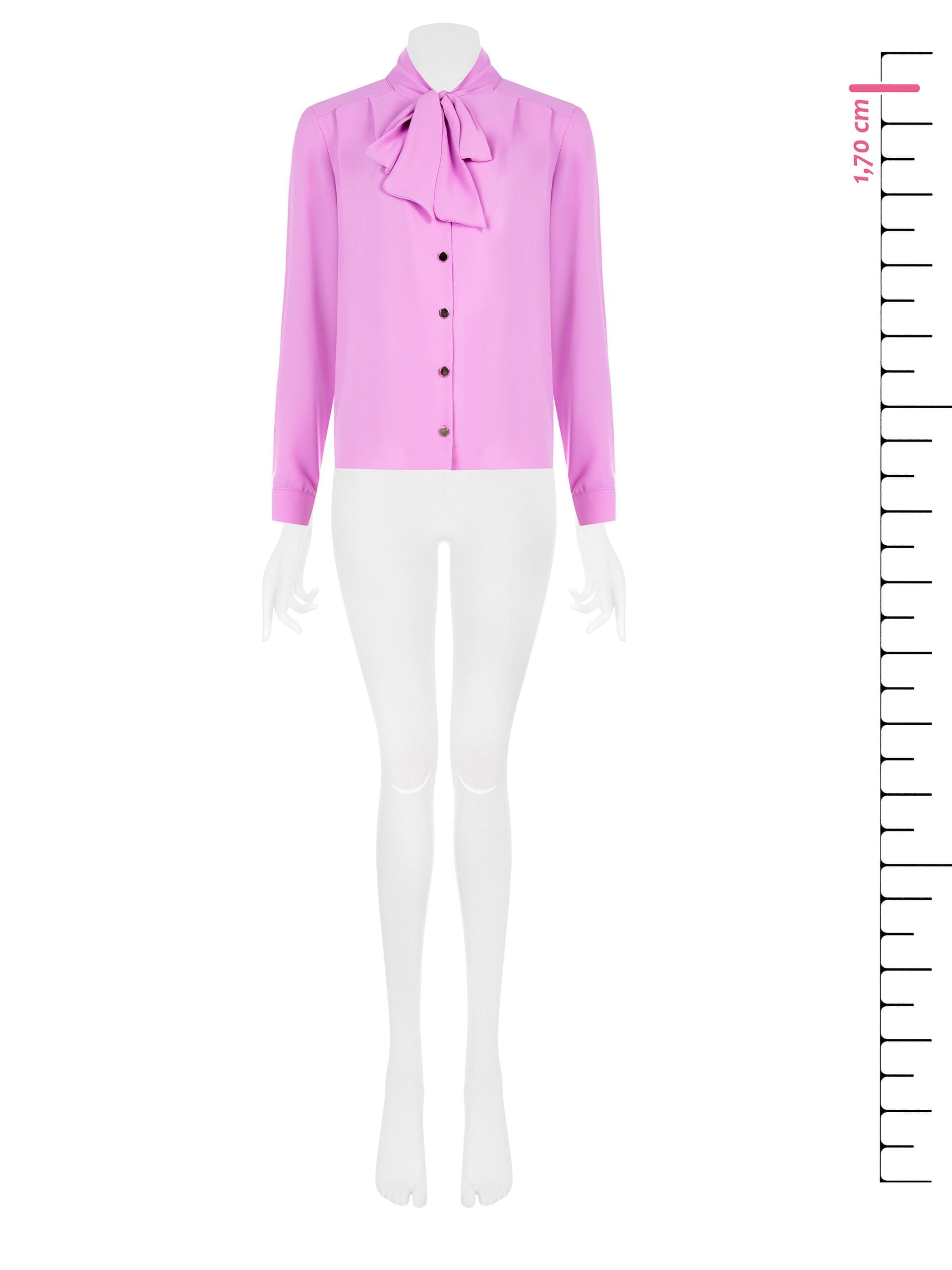 Camicia Fluida In Raso Con Fiocco Rinascimento