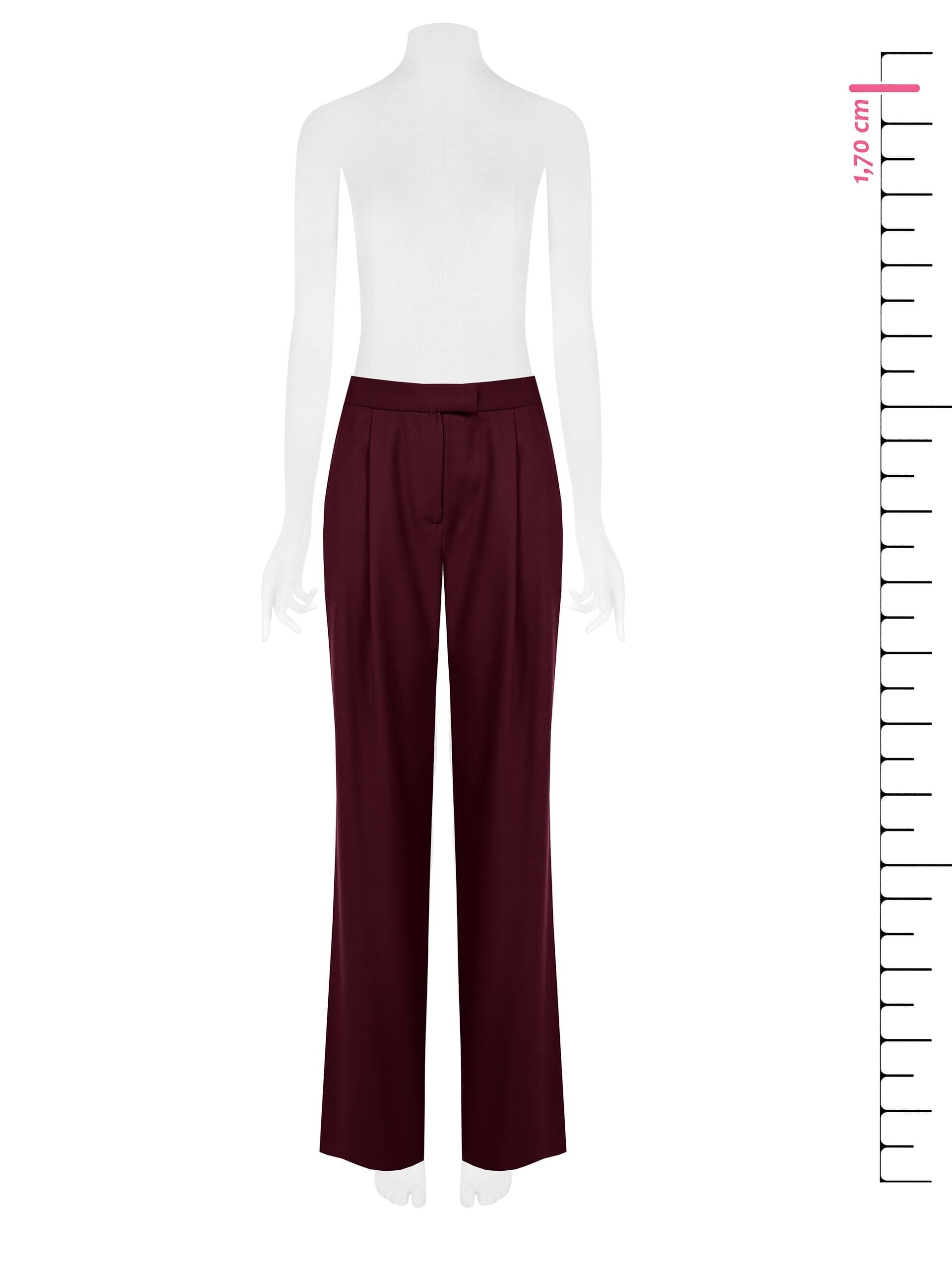 Pantaloni Palazzo In Poliviscosa Con Pinces E Tasche Rinascimento