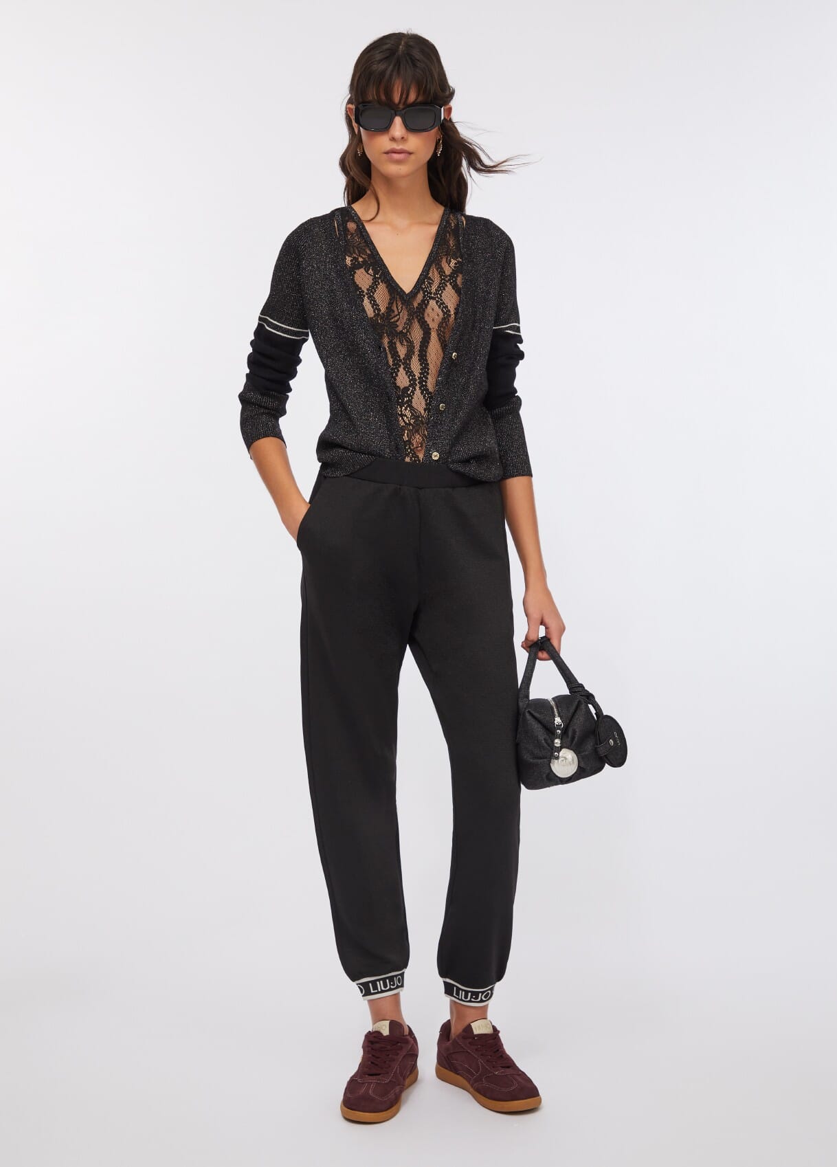 Pantaloni Jogging Lurex® Liu Jo