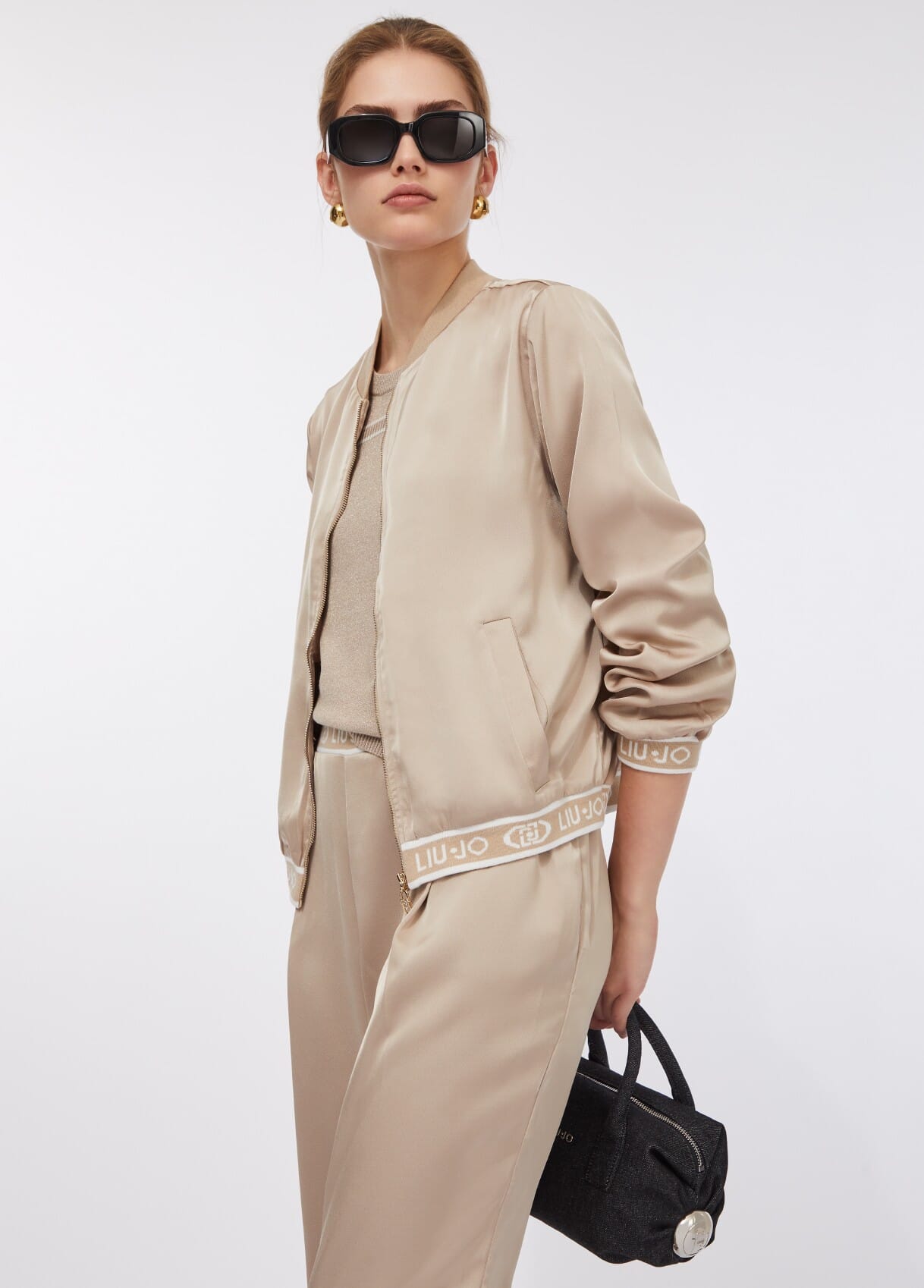 Liu Jo Satin Bomber Jacket