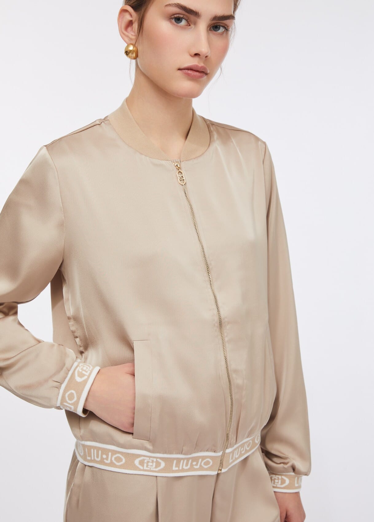 Liu Jo Satin Bomber Jacket