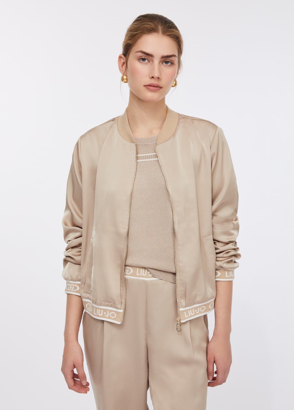 Liu Jo Satin Bomber Jacket