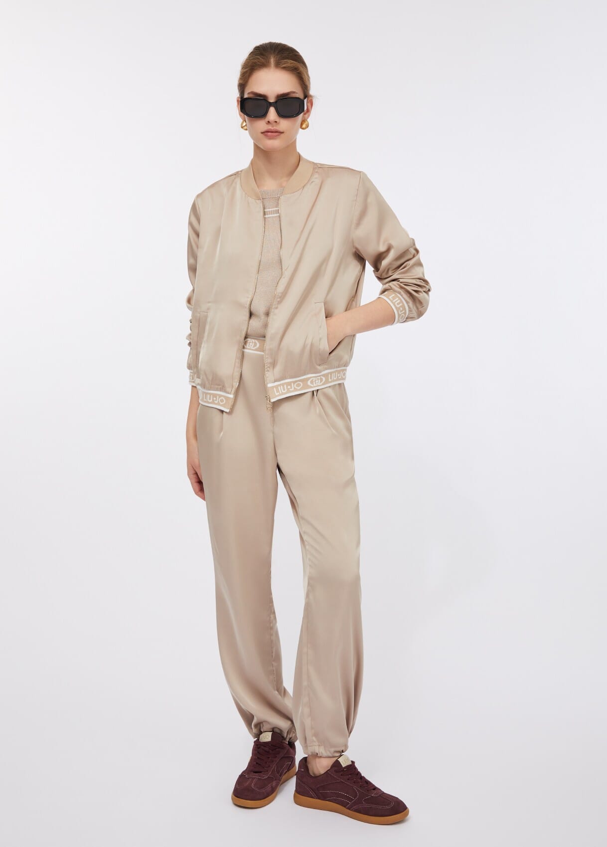 Liu Jo Satin Bomber Jacket