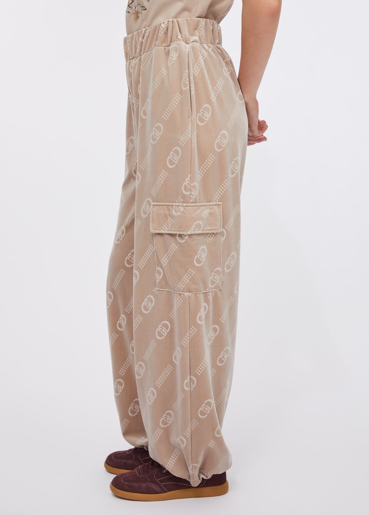 Chenille Jogging Pants With Liu Jo Logo