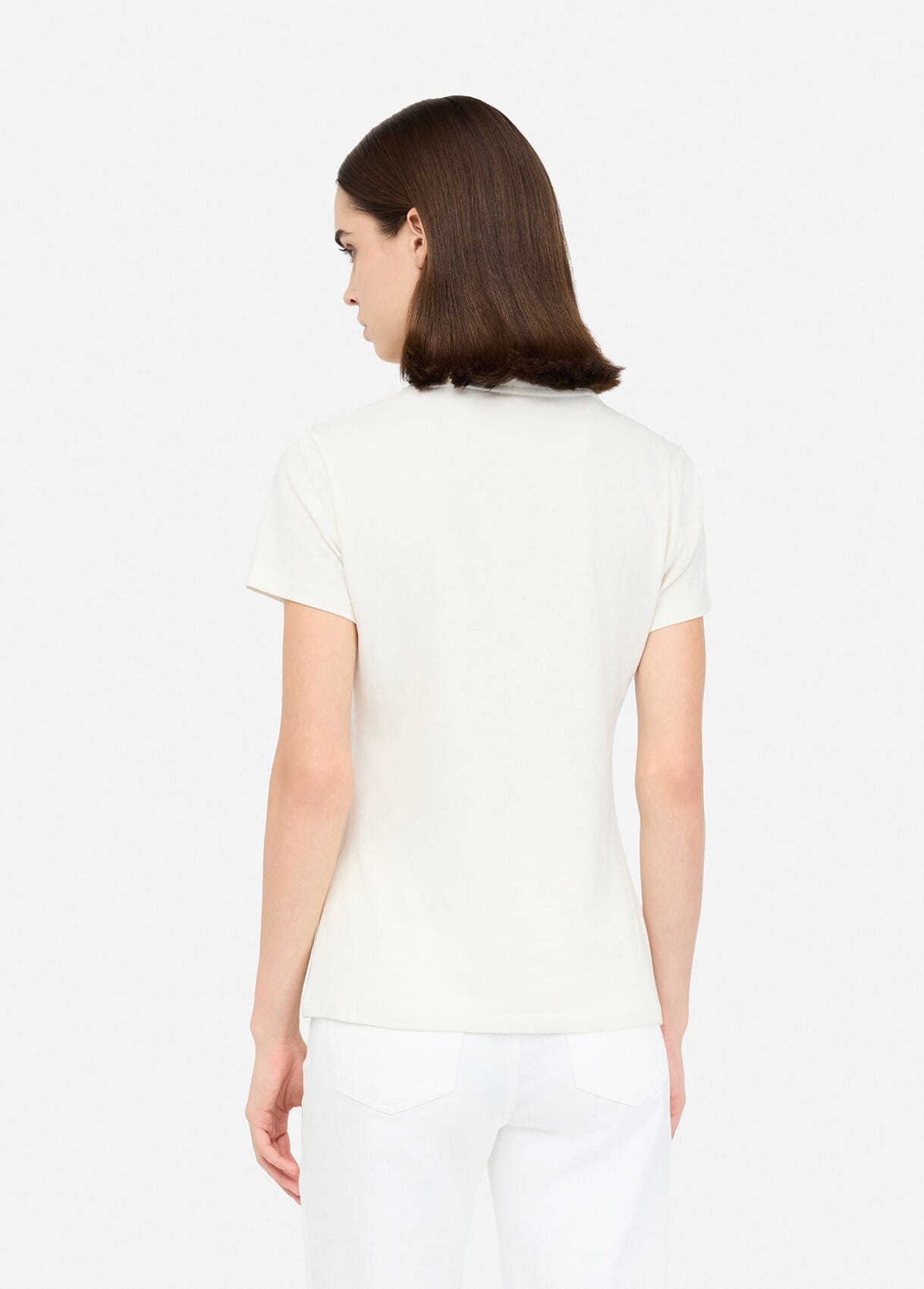 T-shirt Con Stampa Laminata Liu Jo