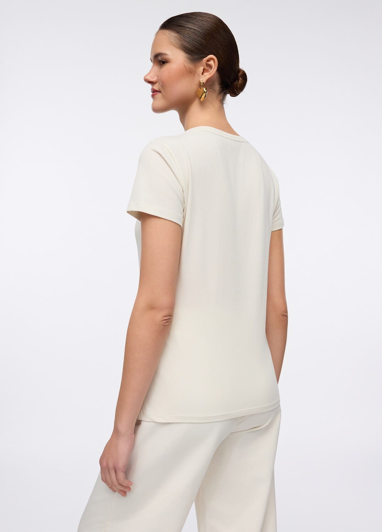 T-shirt Con Stampa Laminata Liu Jo