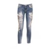 Denim With Floral Appliques Fracomina