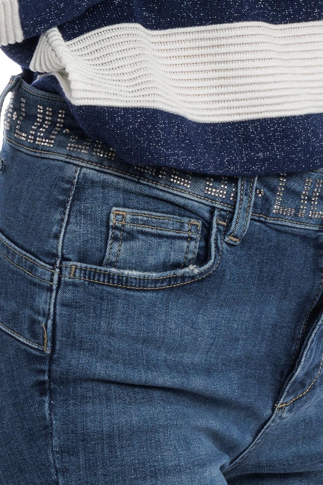 Denim avec corsage à strass Liu Jo