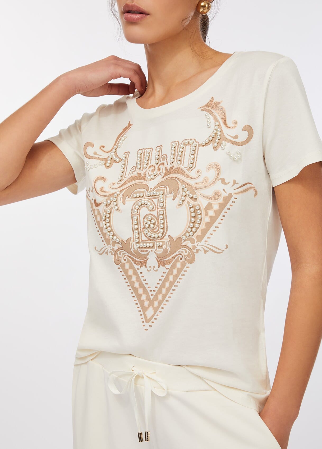 T-shirt In Cotone Liu Jo