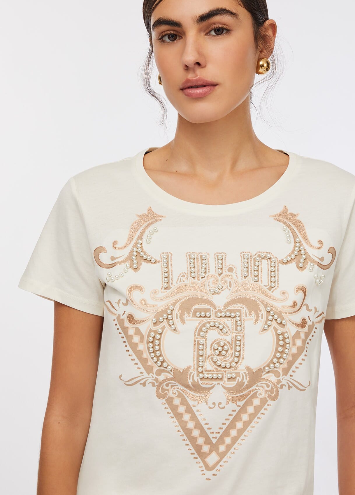 T-shirt In Cotone Liu Jo