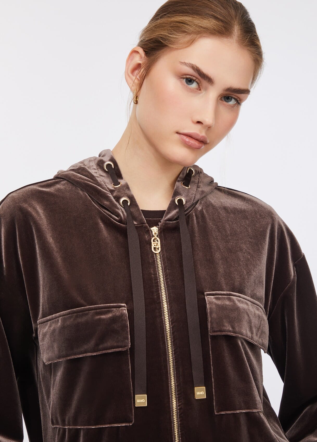 Liu Jo Chenille Hooded Sweatshirt