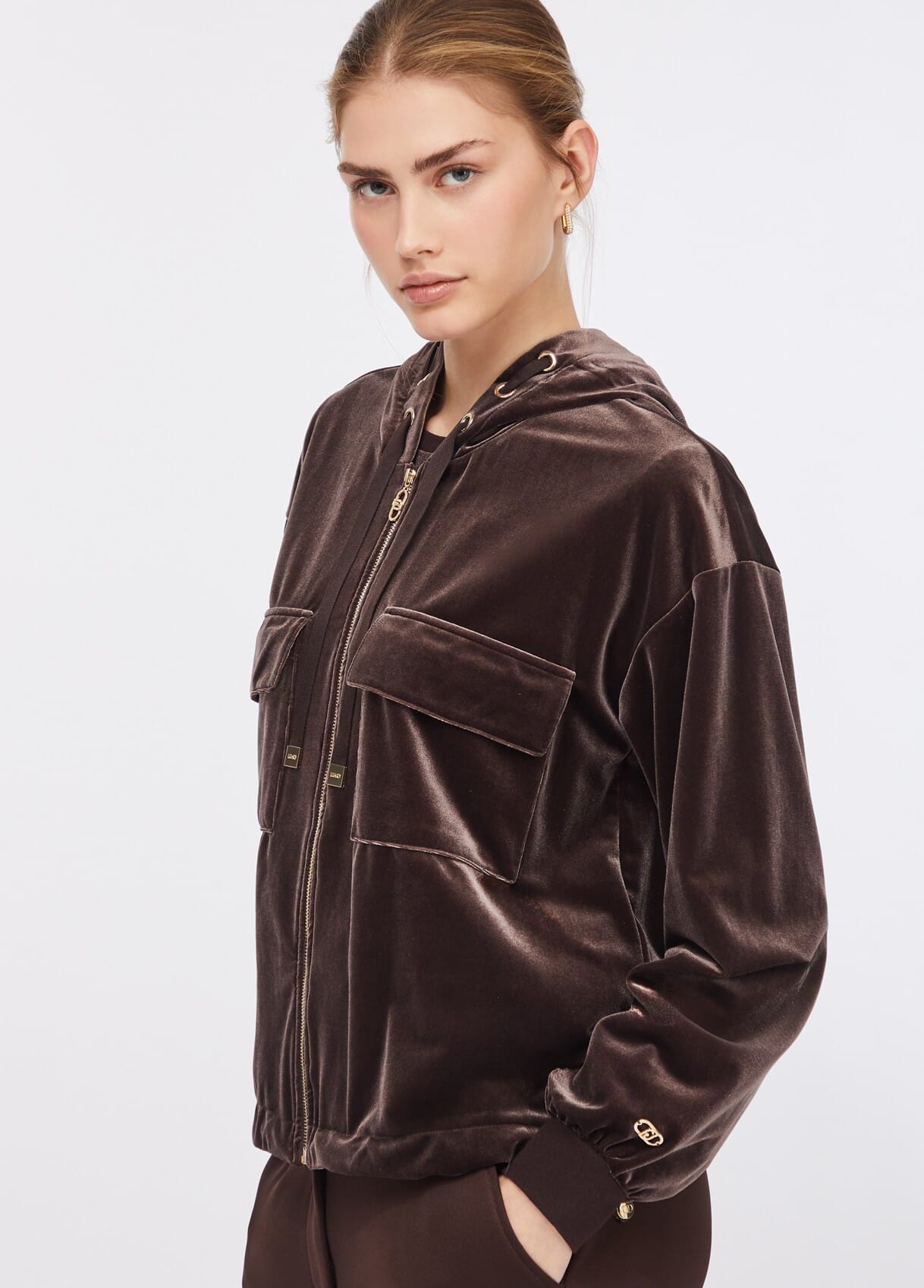 Liu Jo Chenille Hooded Sweatshirt