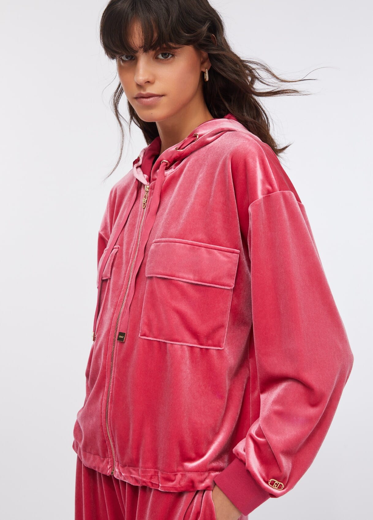 Liu Jo Chenille Hooded Sweatshirt