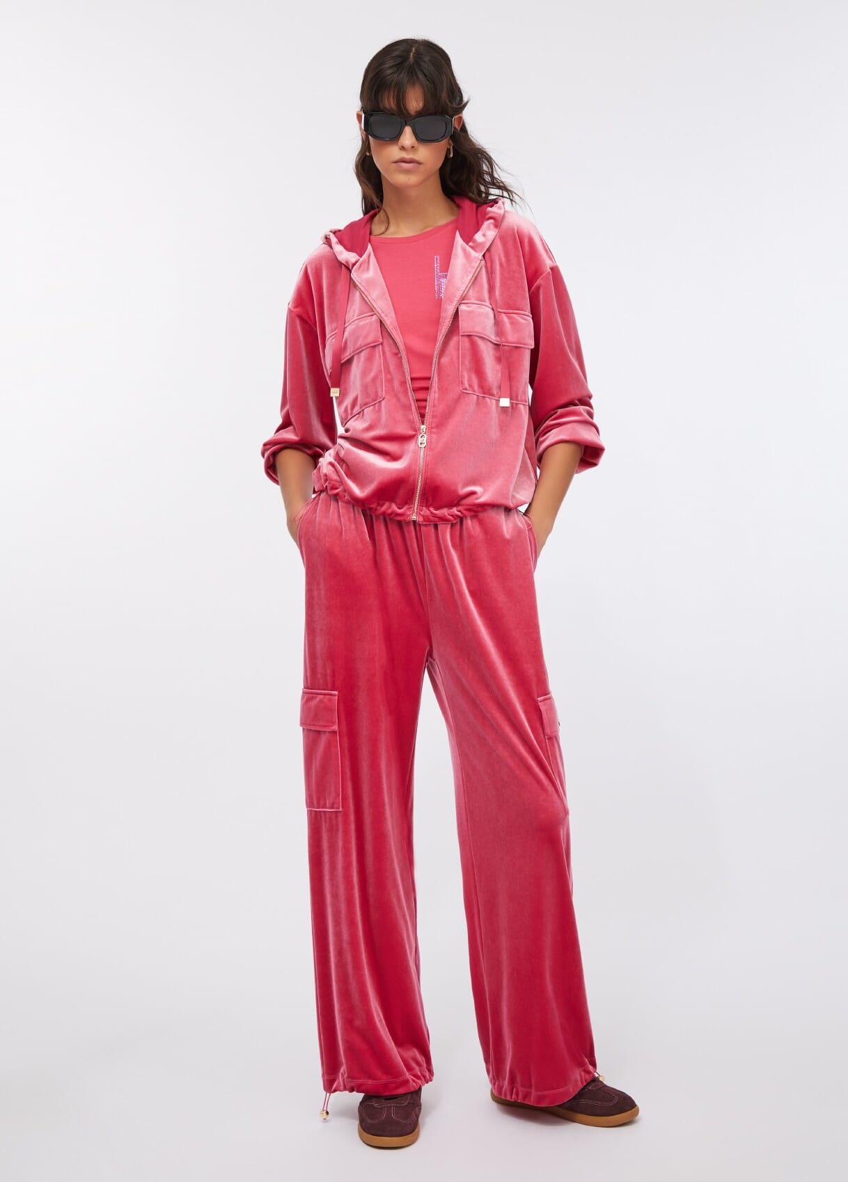 Liu Jo Chenille Hooded Sweatshirt