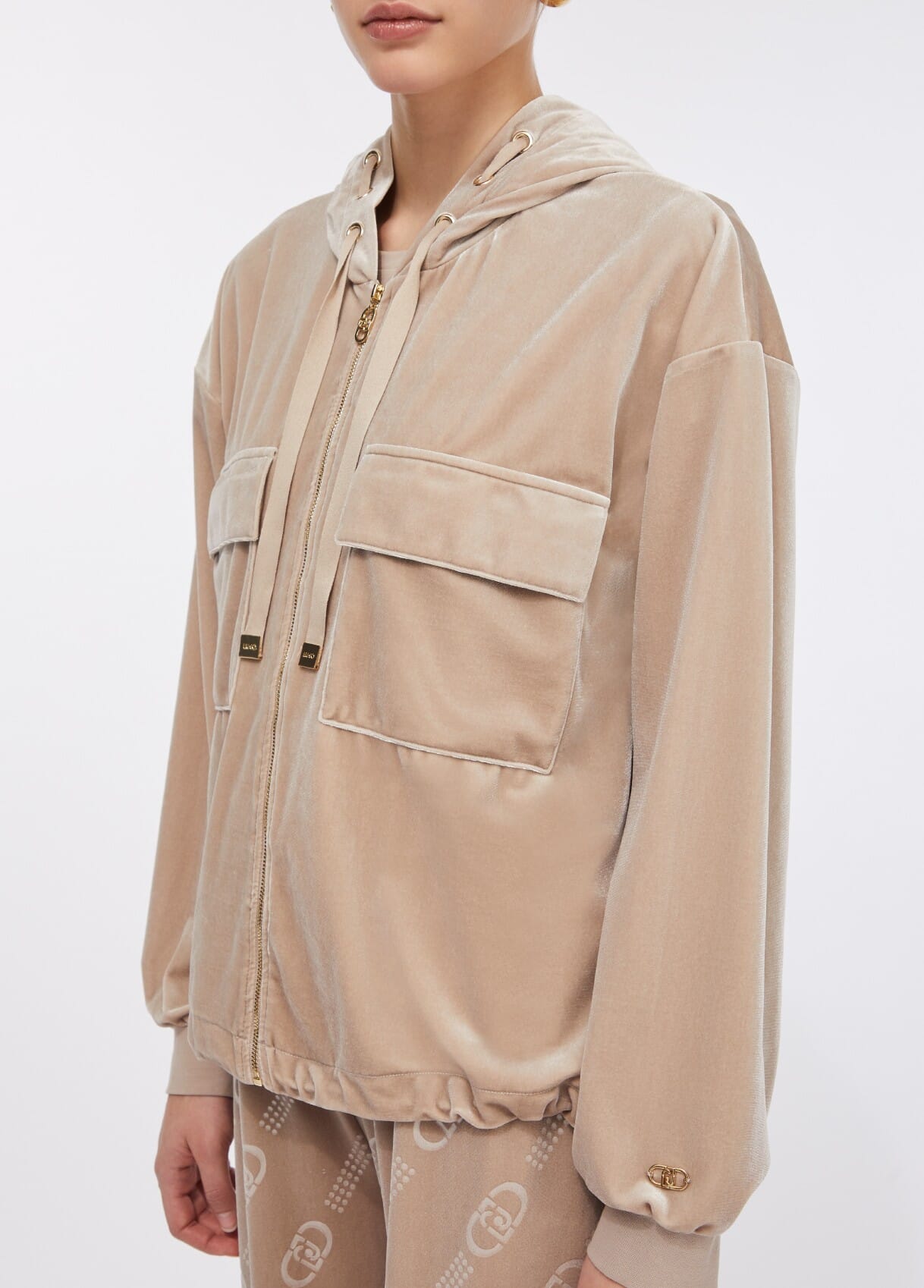 Liu Jo Chenille Hooded Sweatshirt