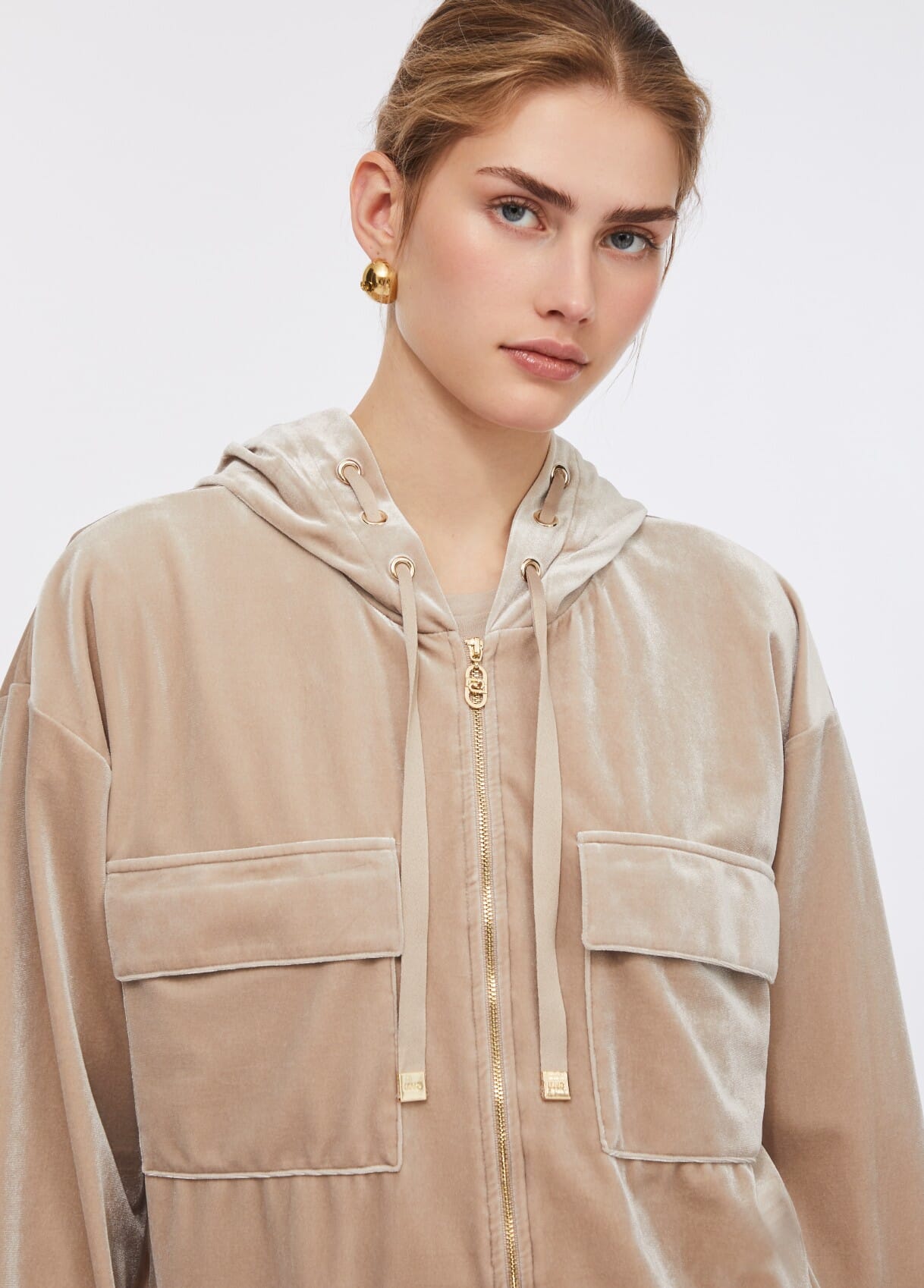 Liu Jo Chenille Hooded Sweatshirt