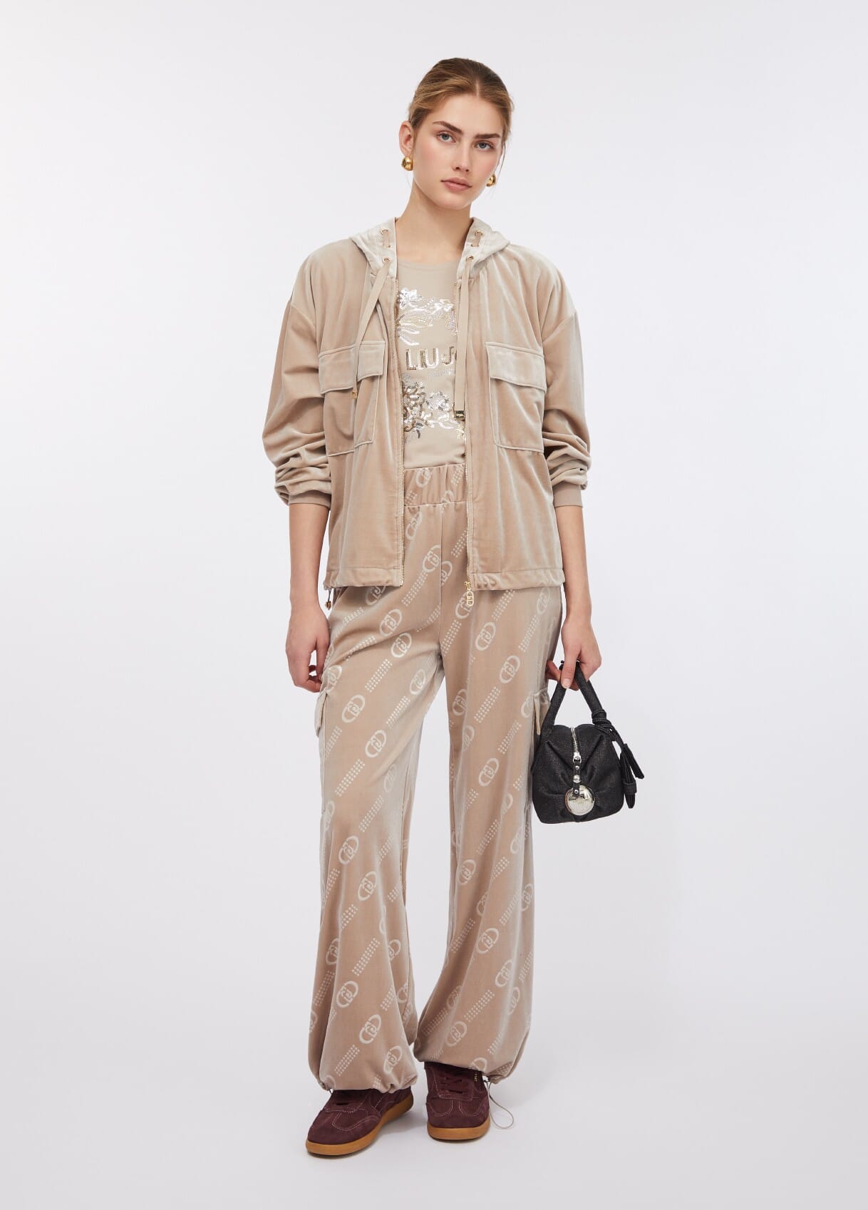 Liu Jo Chenille Hooded Sweatshirt