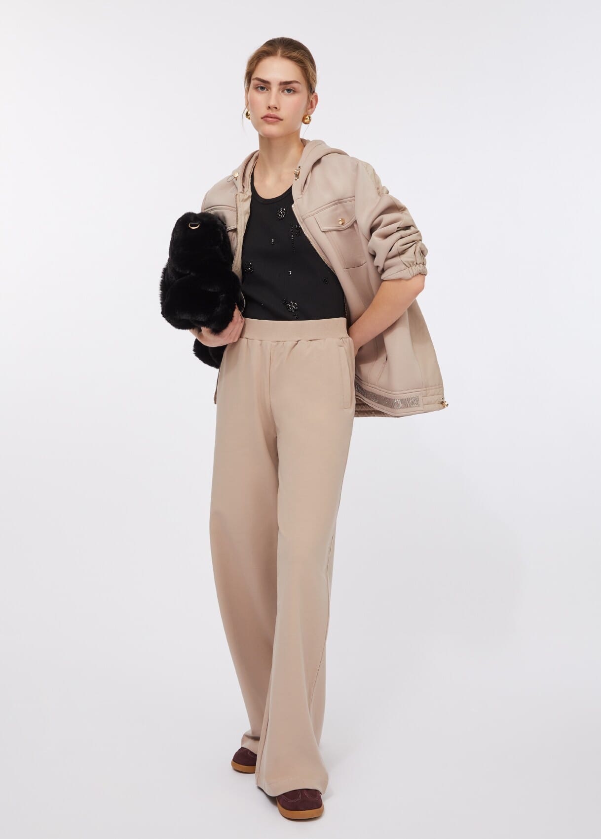 Giacca In Scuba E Nylon Liu Jo