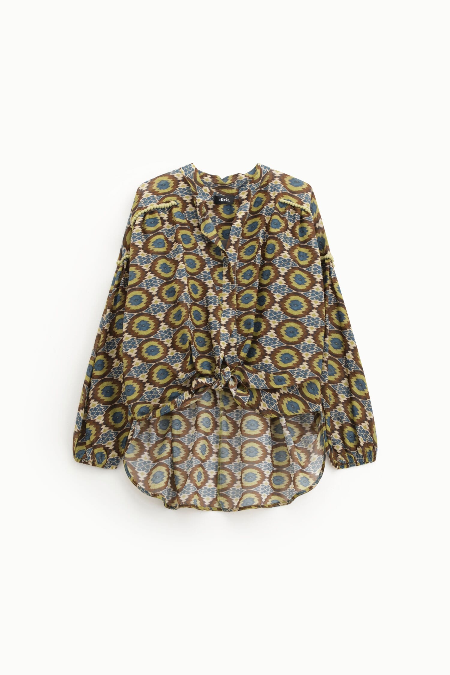 Long Shirt With Geometric Print Dixie