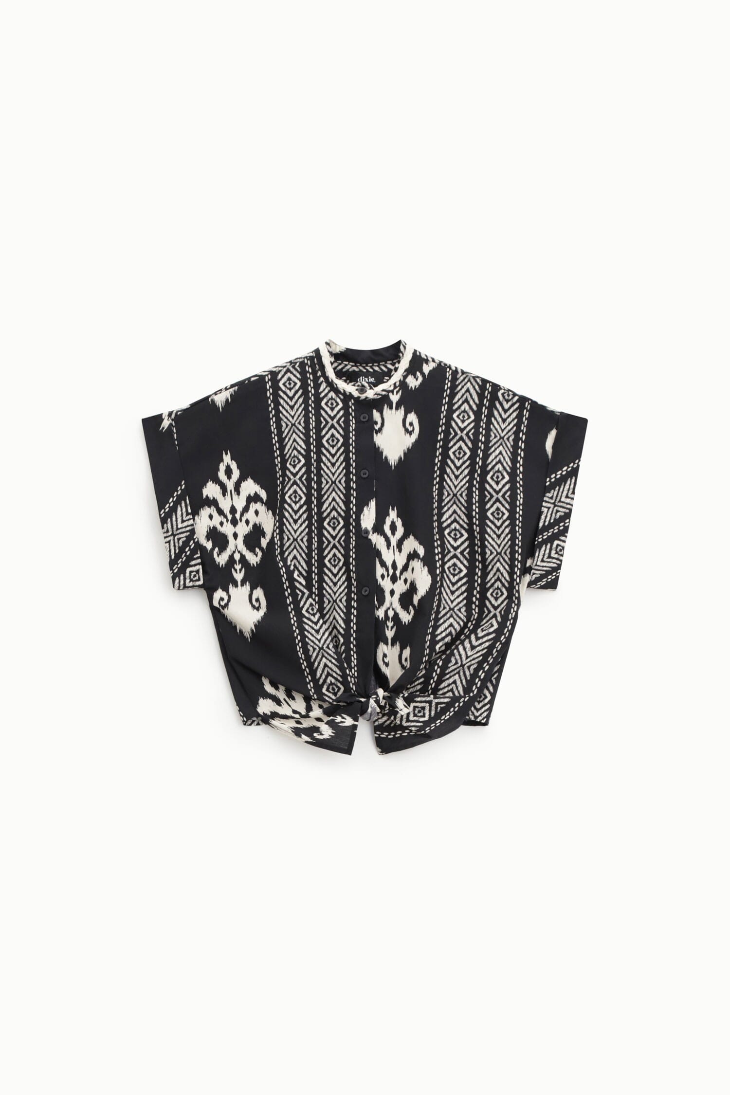Oversize Shirt With Geometric Patterns Dixie