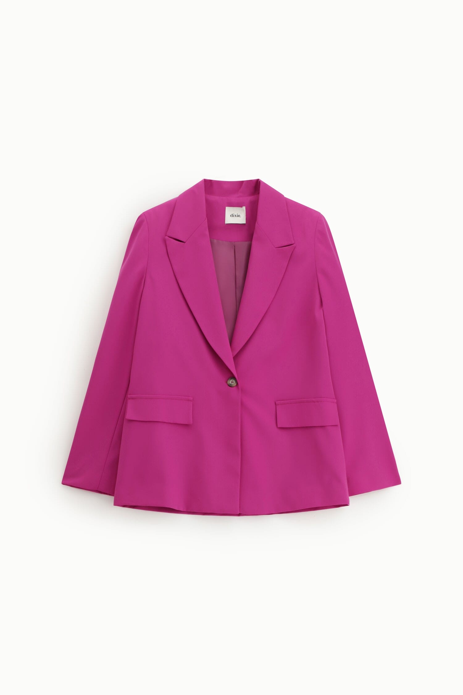 Blazer Monopetto Con Tasche A Patta Dixie