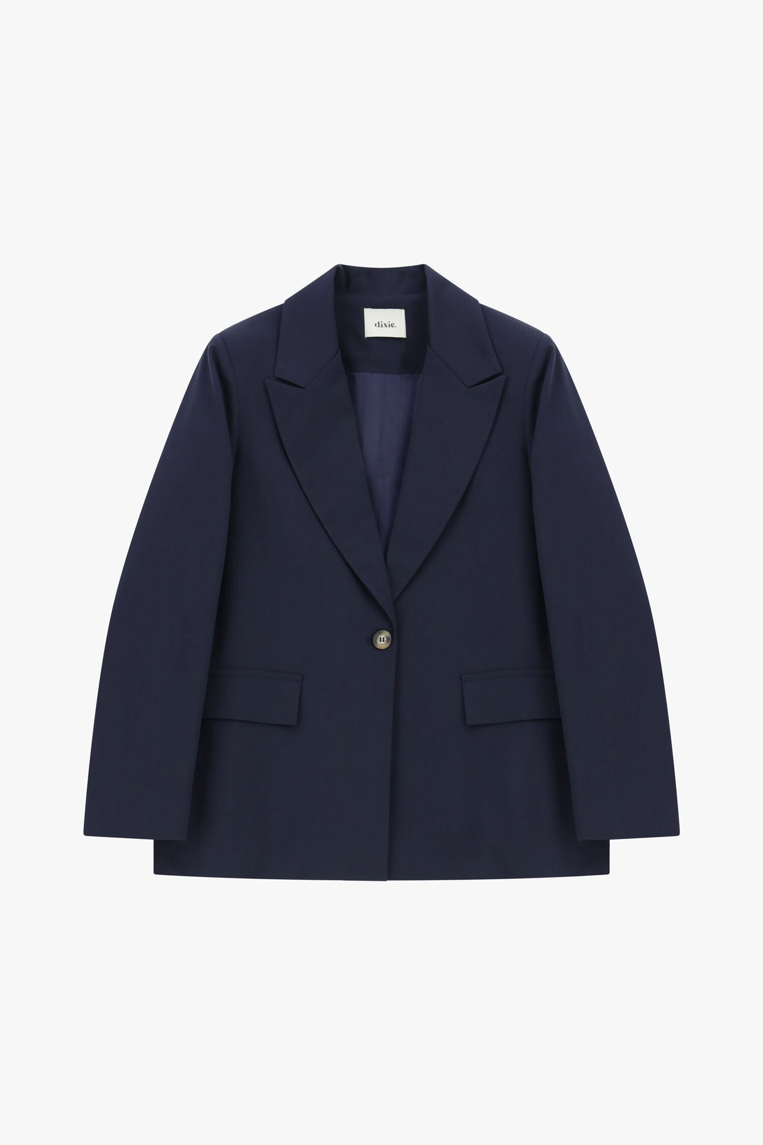 Blazer Monopetto Con Tasche A Patta Dixie