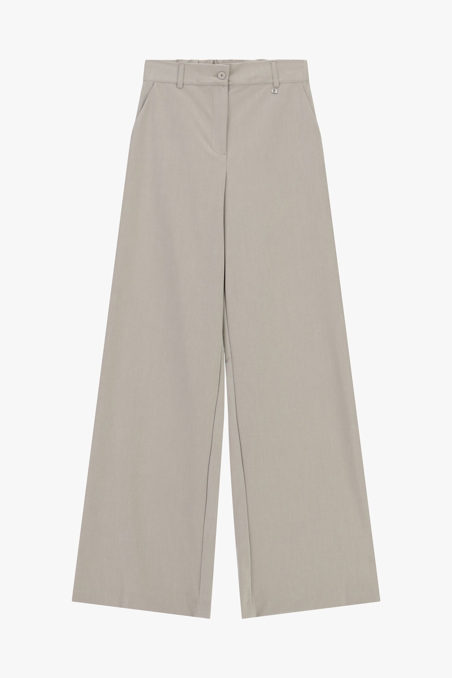 Pantaloni Palazzo A Vita Alta Con Pinces Dixie