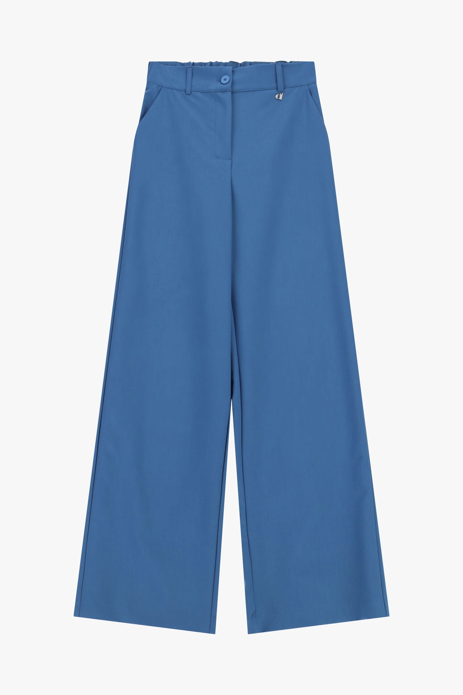 Pantaloni Palazzo A Vita Alta Con Pinces Dixie