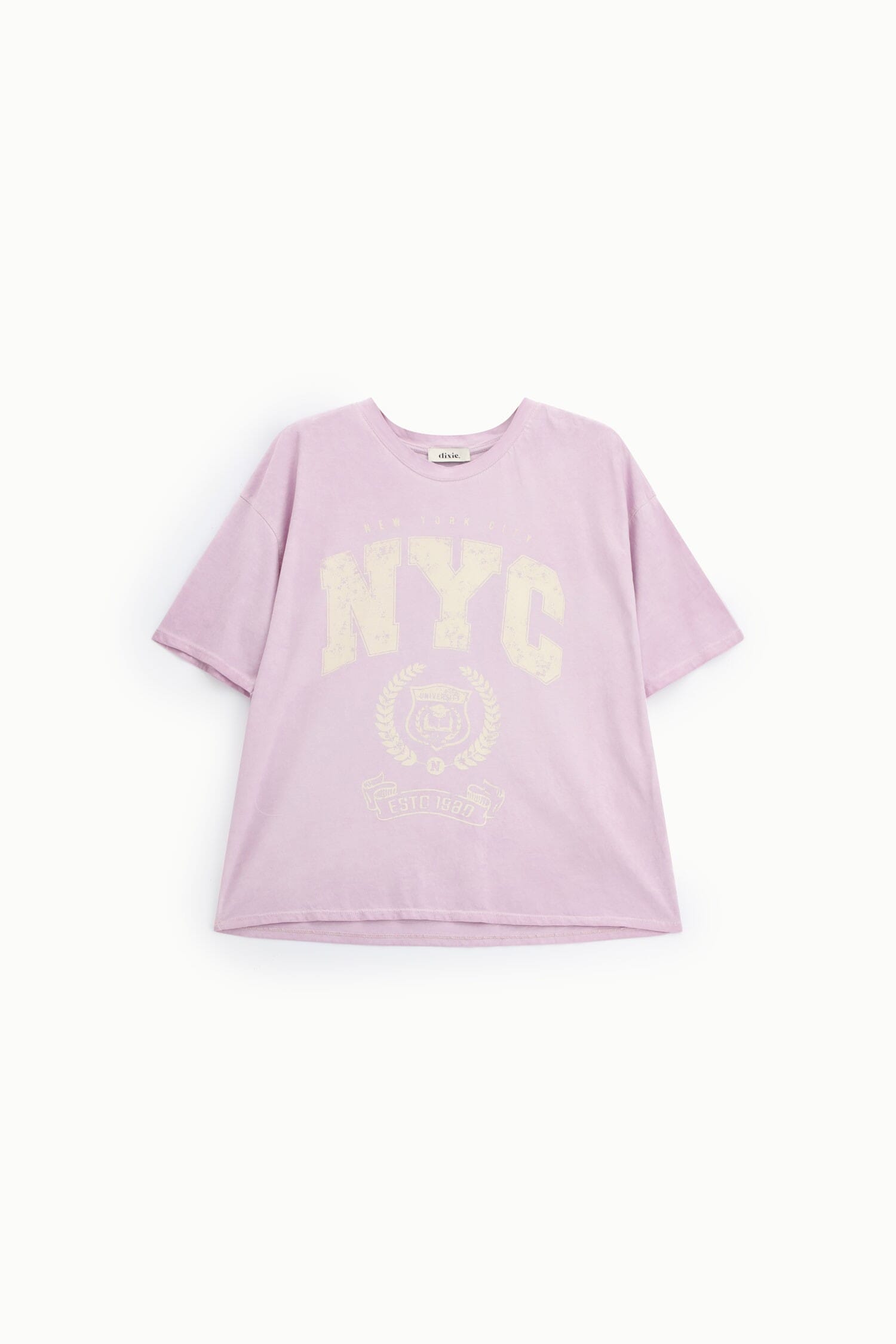T-Shirt Ampia Stampa Nyc Girocollo Daily Dixie