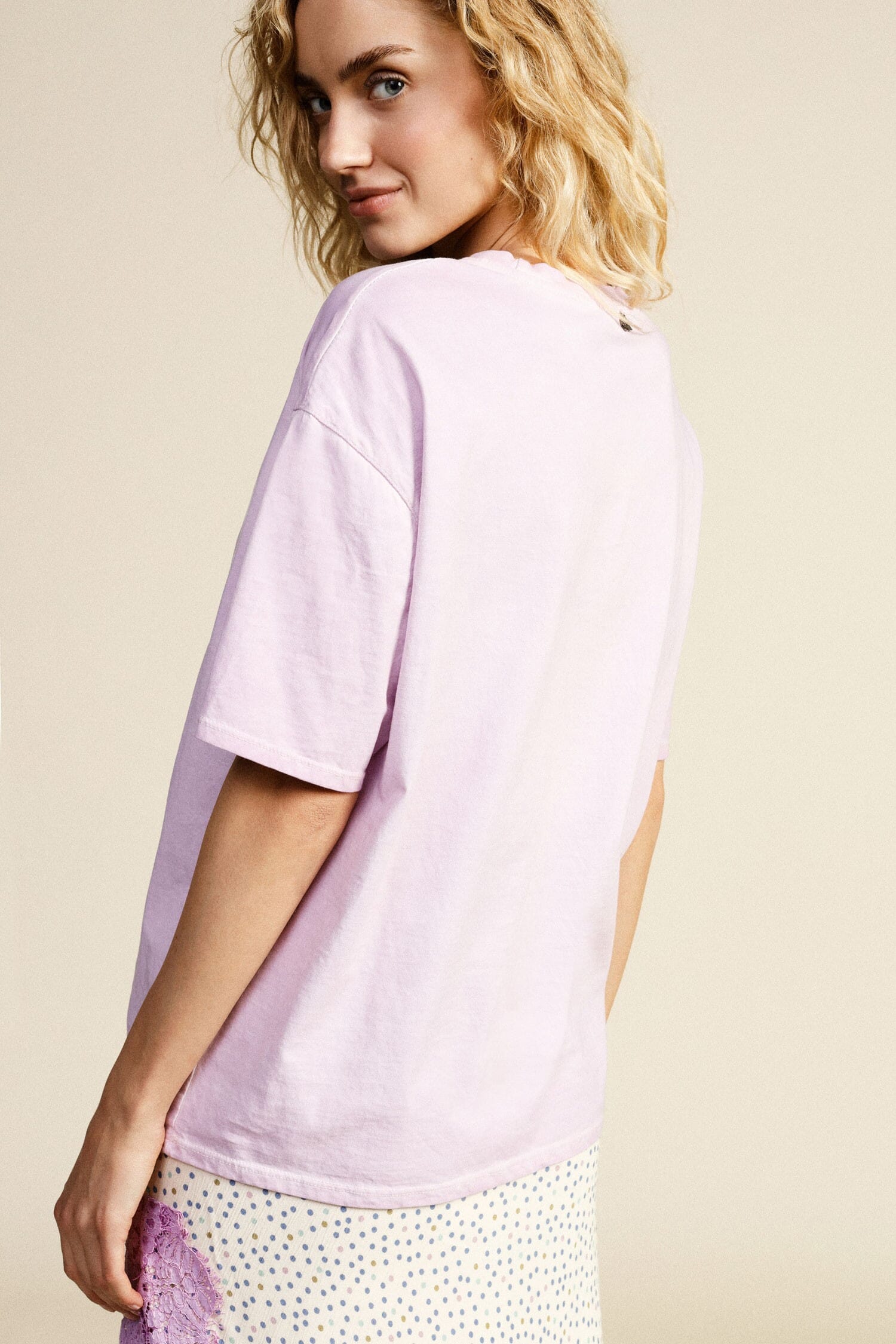 T-Shirt Ampia Stampa Nyc Girocollo Daily Dixie