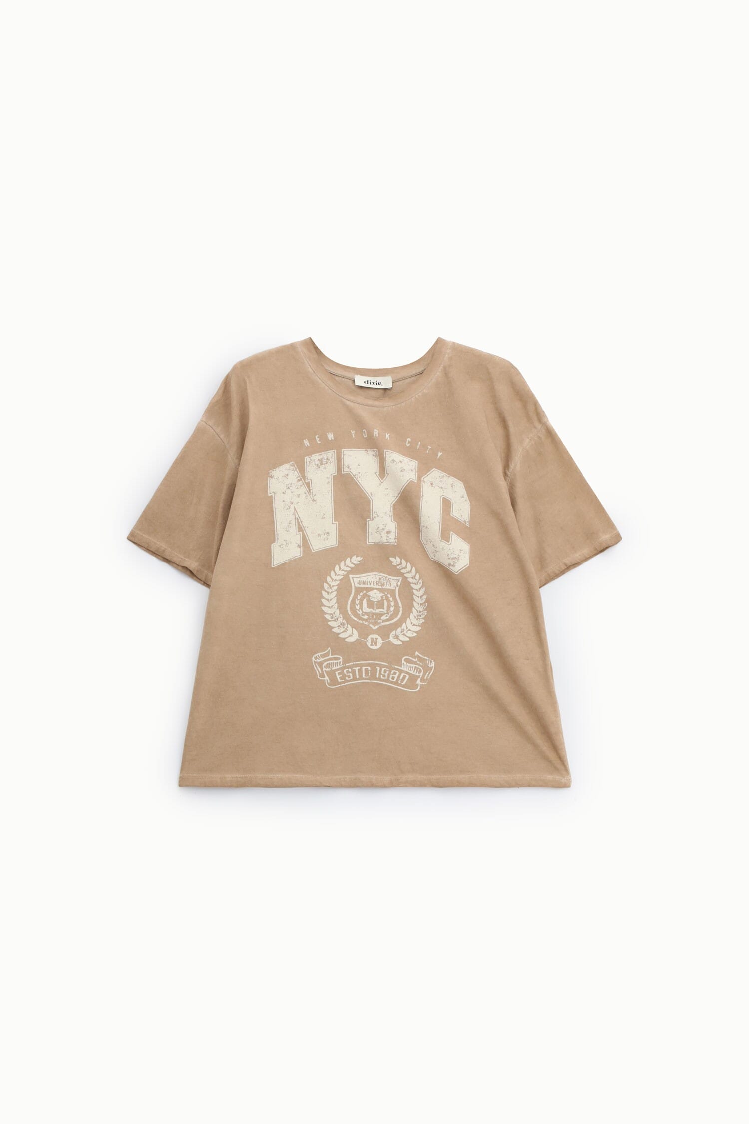 T-Shirt Ampia Stampa Nyc Girocollo Daily Dixie