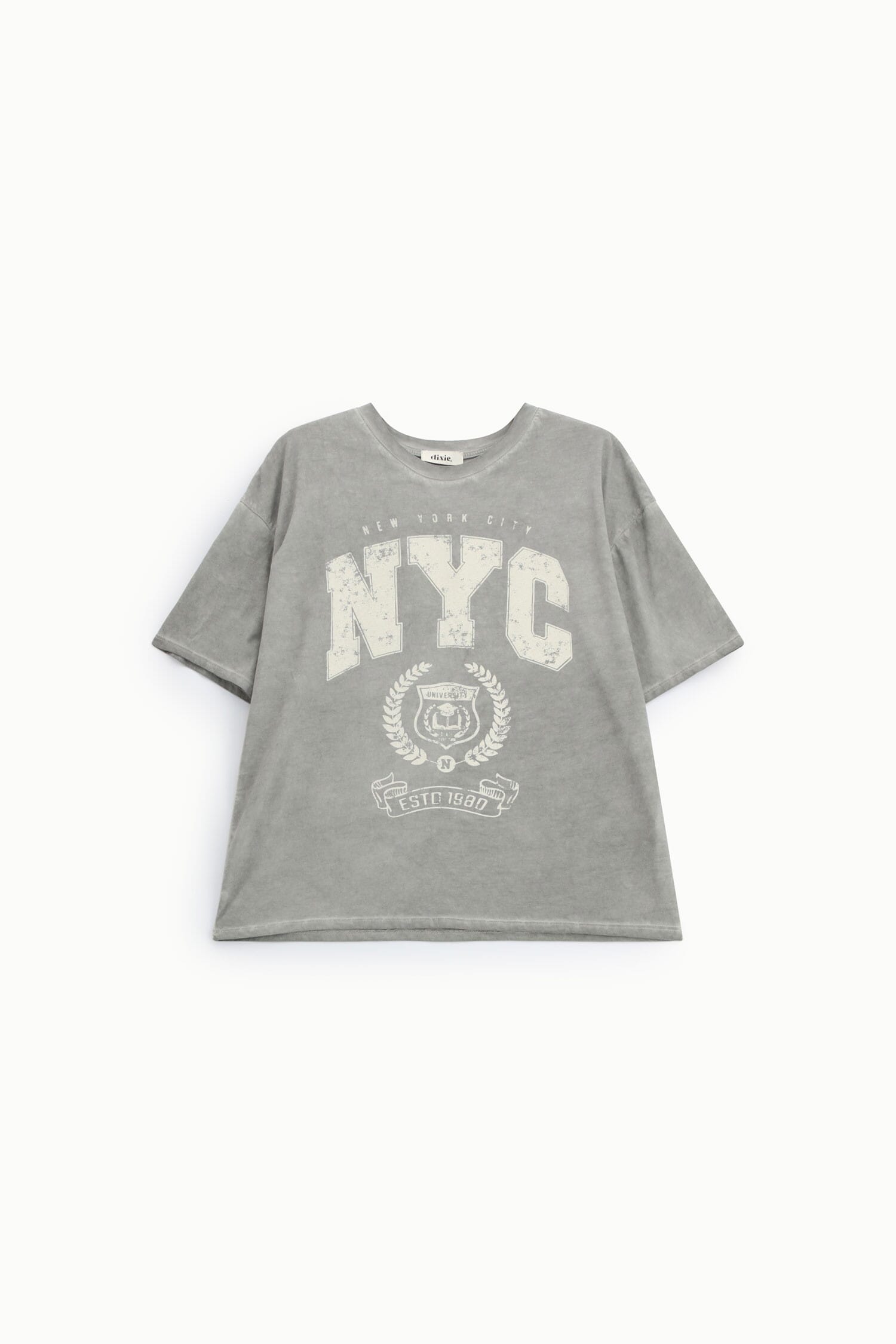 T-Shirt Ampia Stampa Nyc Girocollo Daily Dixie