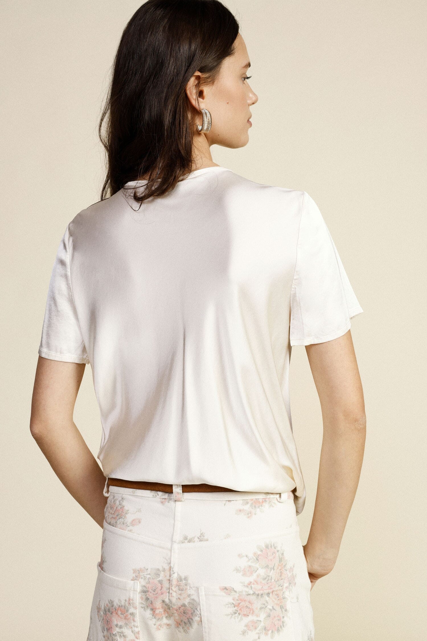 Top Collo Tondo Con Dettaglio Nodo Frontale Dixie