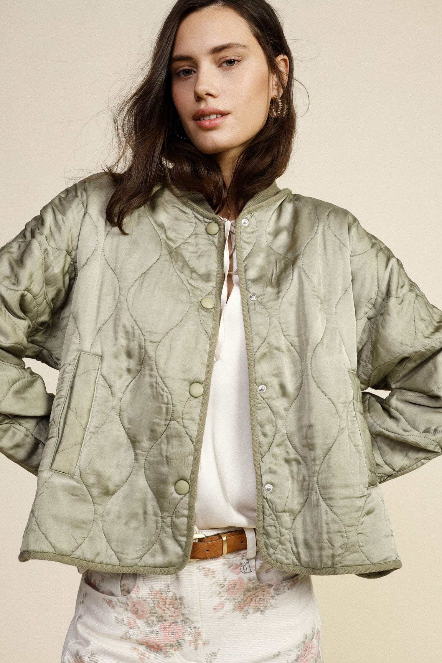 Giacca Trapuntata Con Tasche E Chiusura A Bottoni Dixie