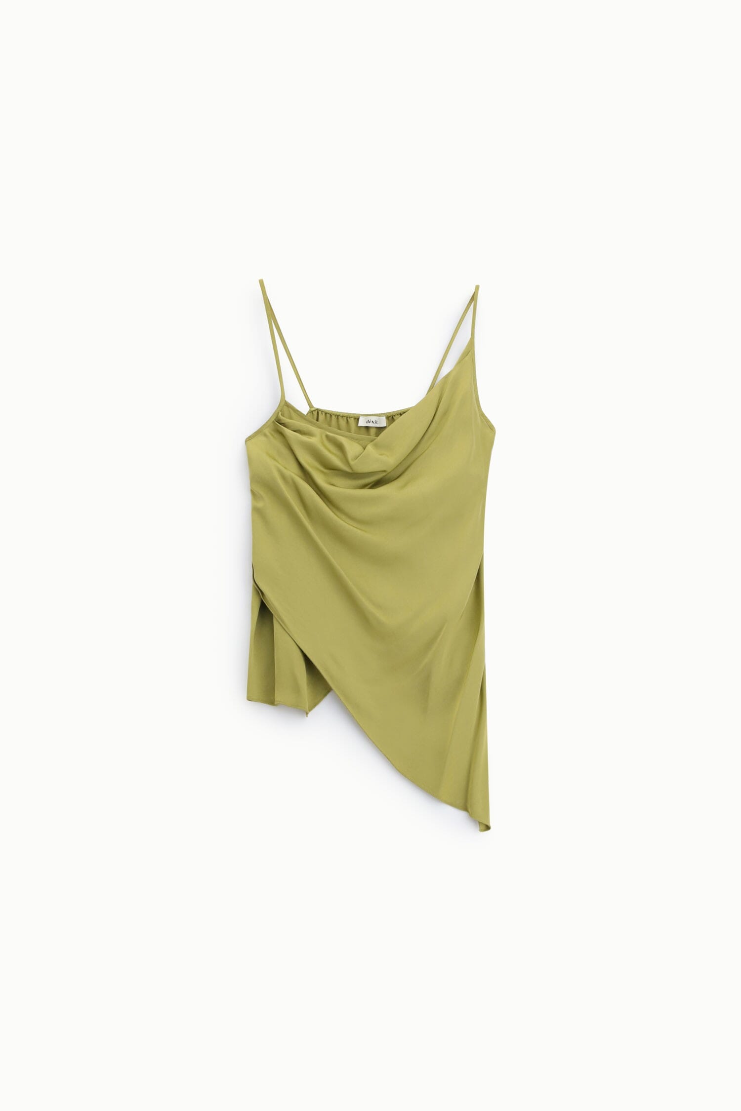 Top Asimmetrico Con Drappeggio E Spalline Sottili Dixie