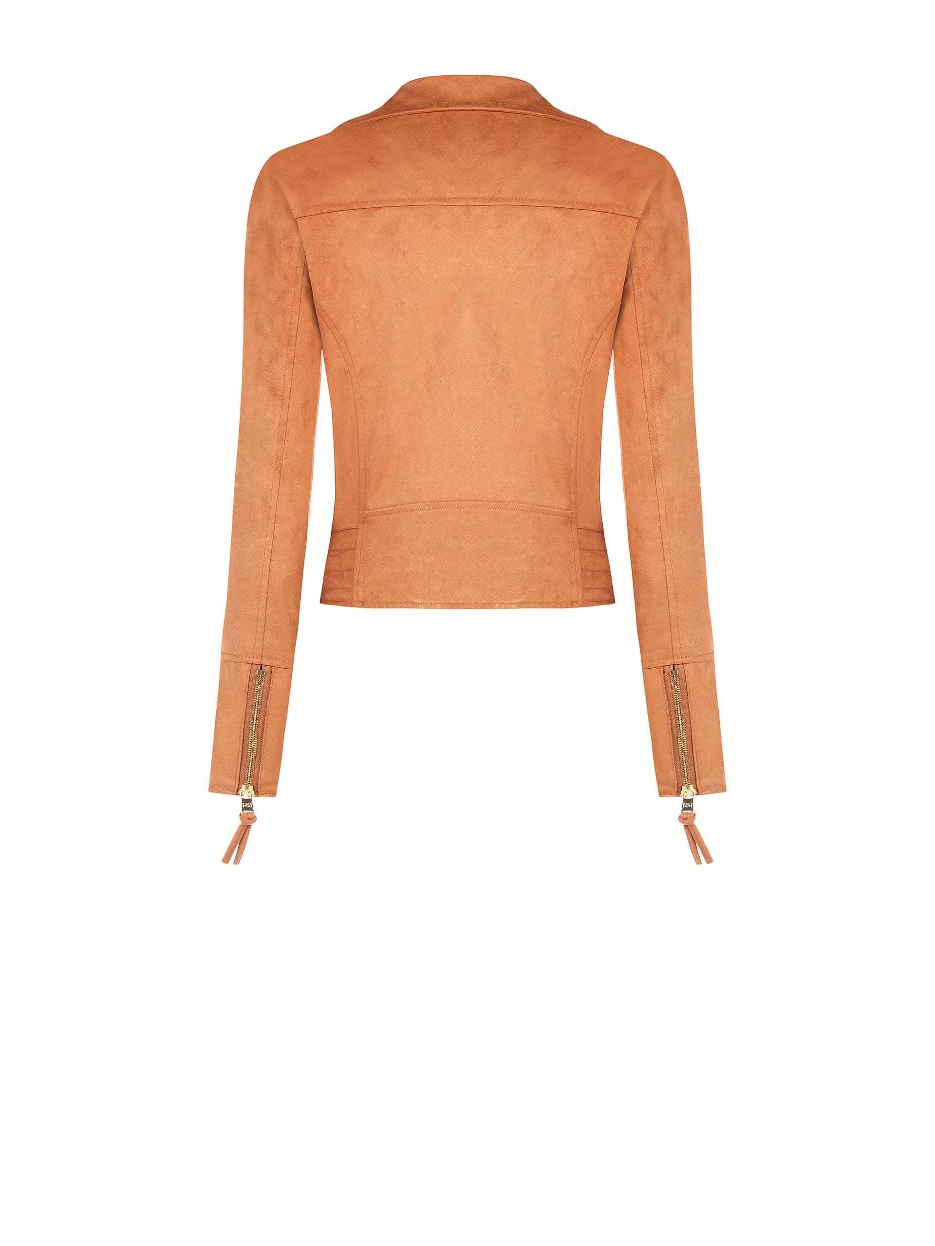 Chiodo Suede Leather Jacket Rinascimento